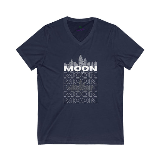 Moon V-Neck T-Shirt. Silhouette collection.
