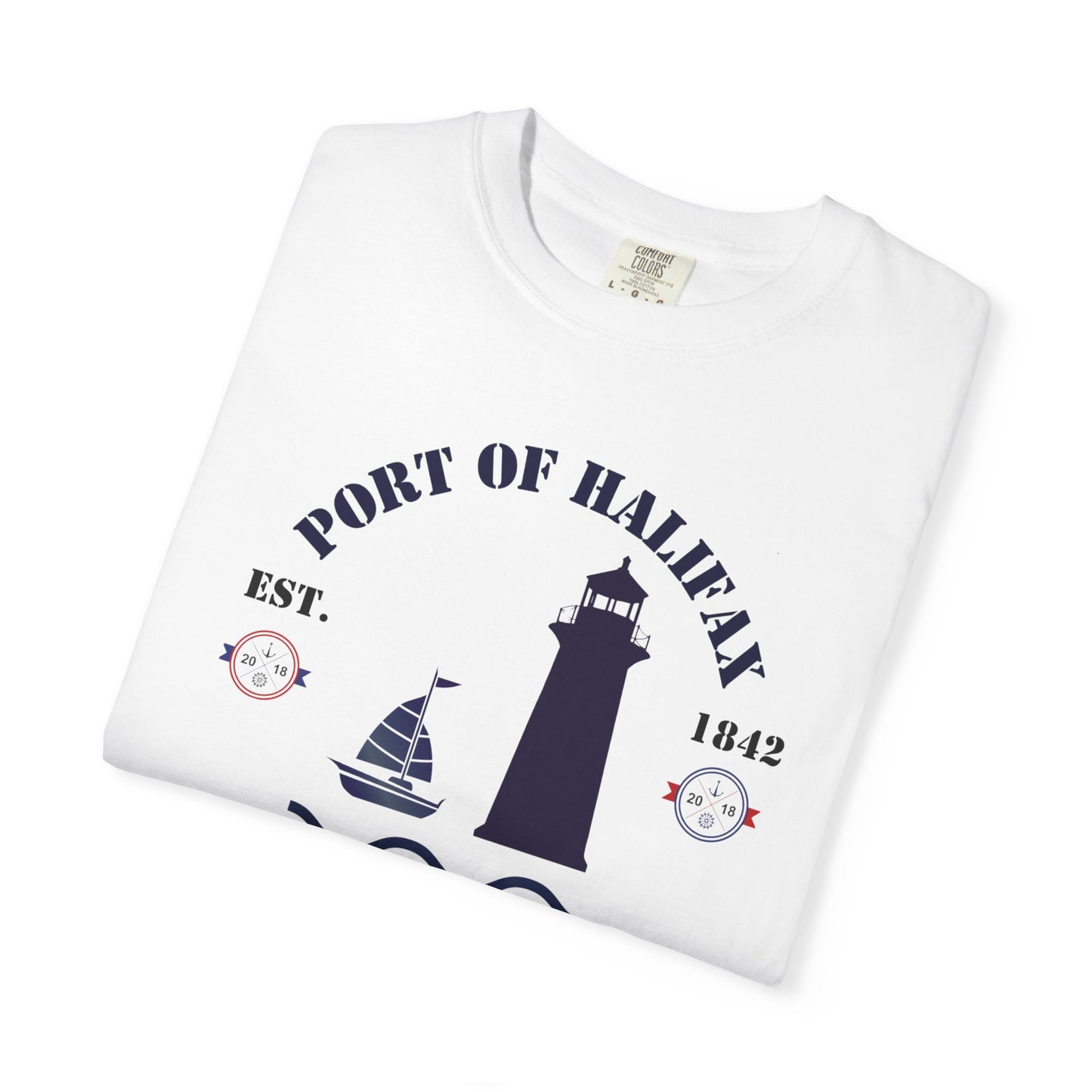 Navy Port Style Lighthouse T-Shirt.