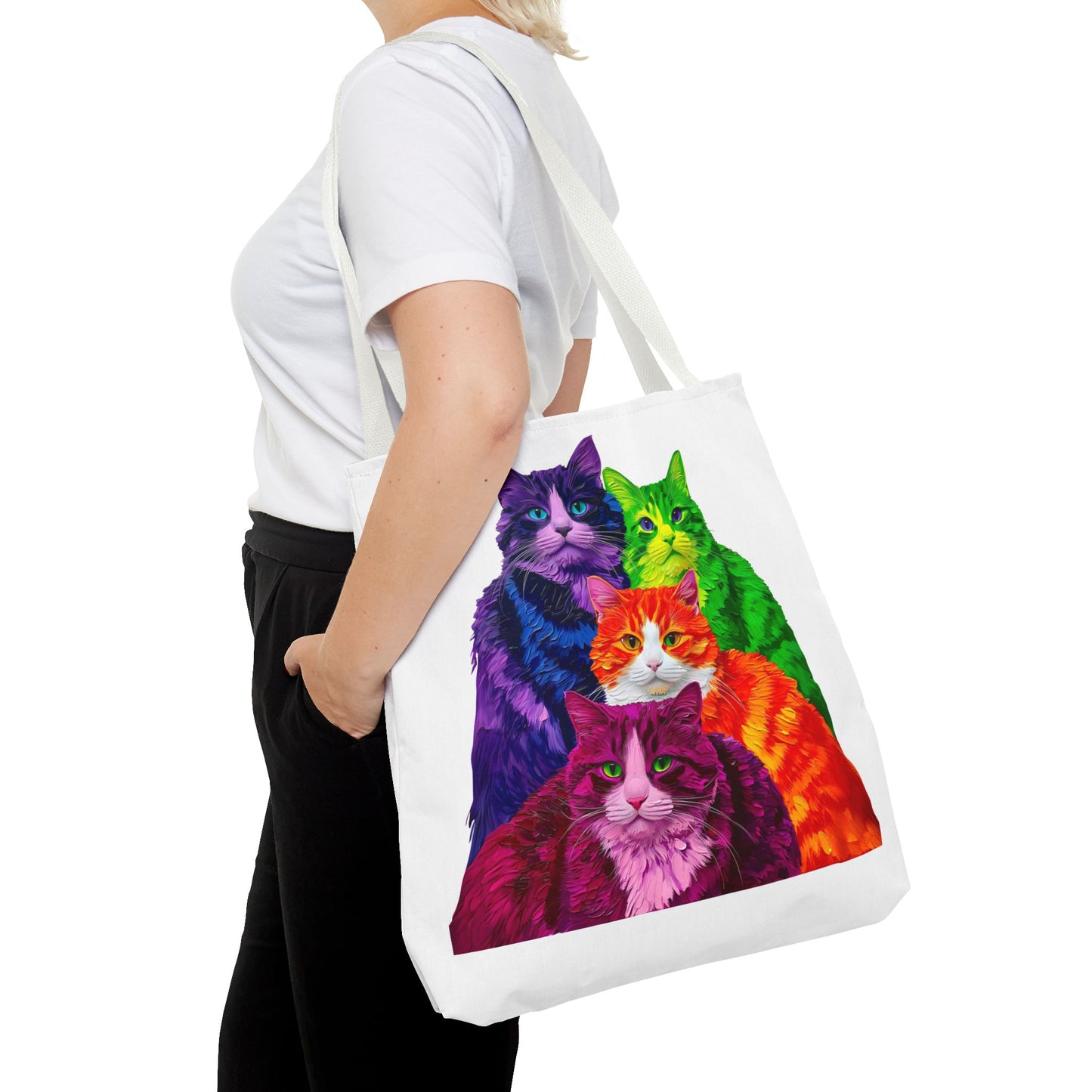 Vibrant Cat Tote Bag
