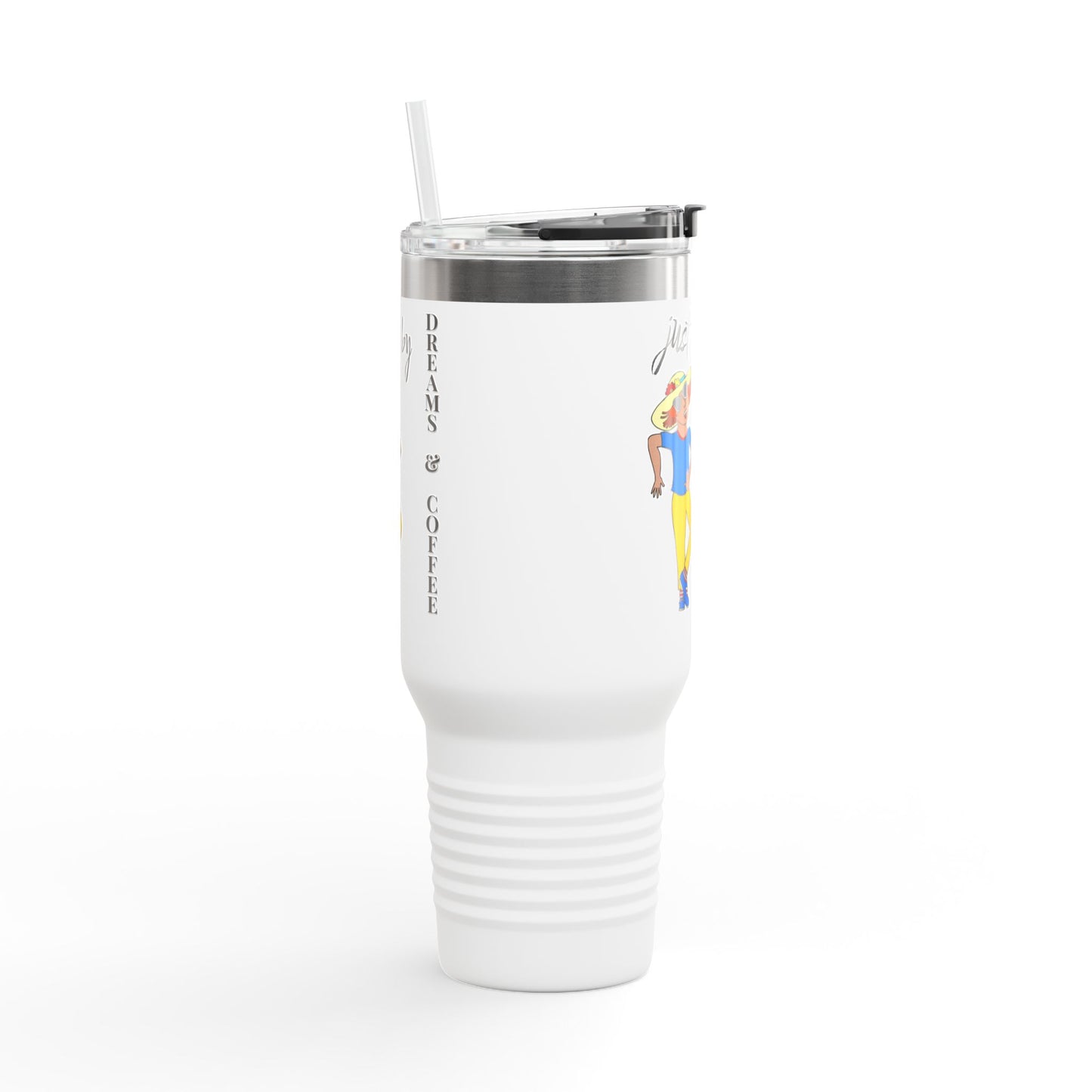 Red Hair Girl Large Travel Mug