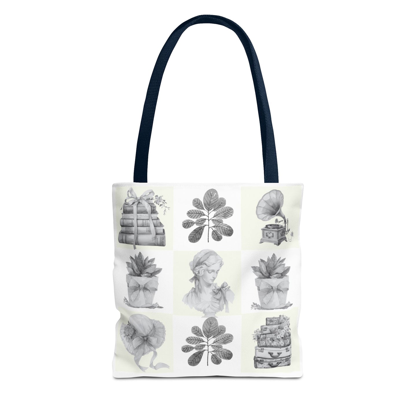 Chic vintage Botanical Tote Bag - Artistic Floral Design.