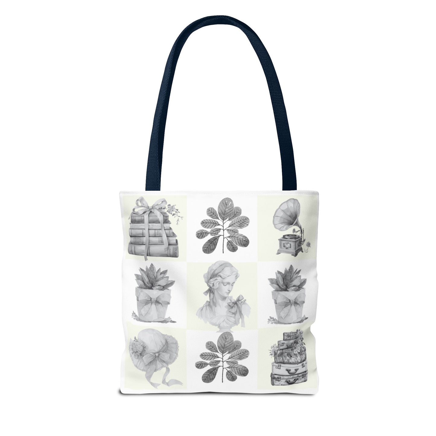 Chic vintage Botanical Tote Bag - Artistic Floral Design.