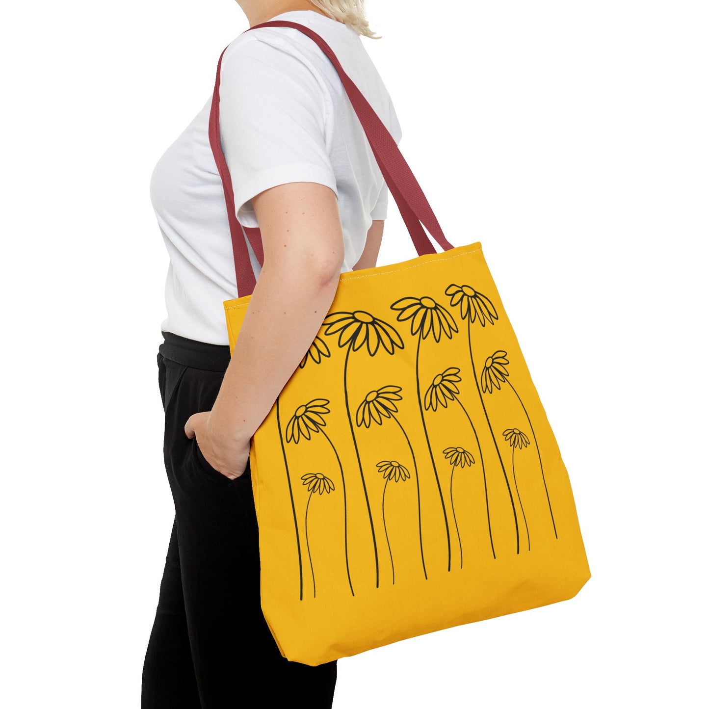 Yellow Flowers Tote Bag