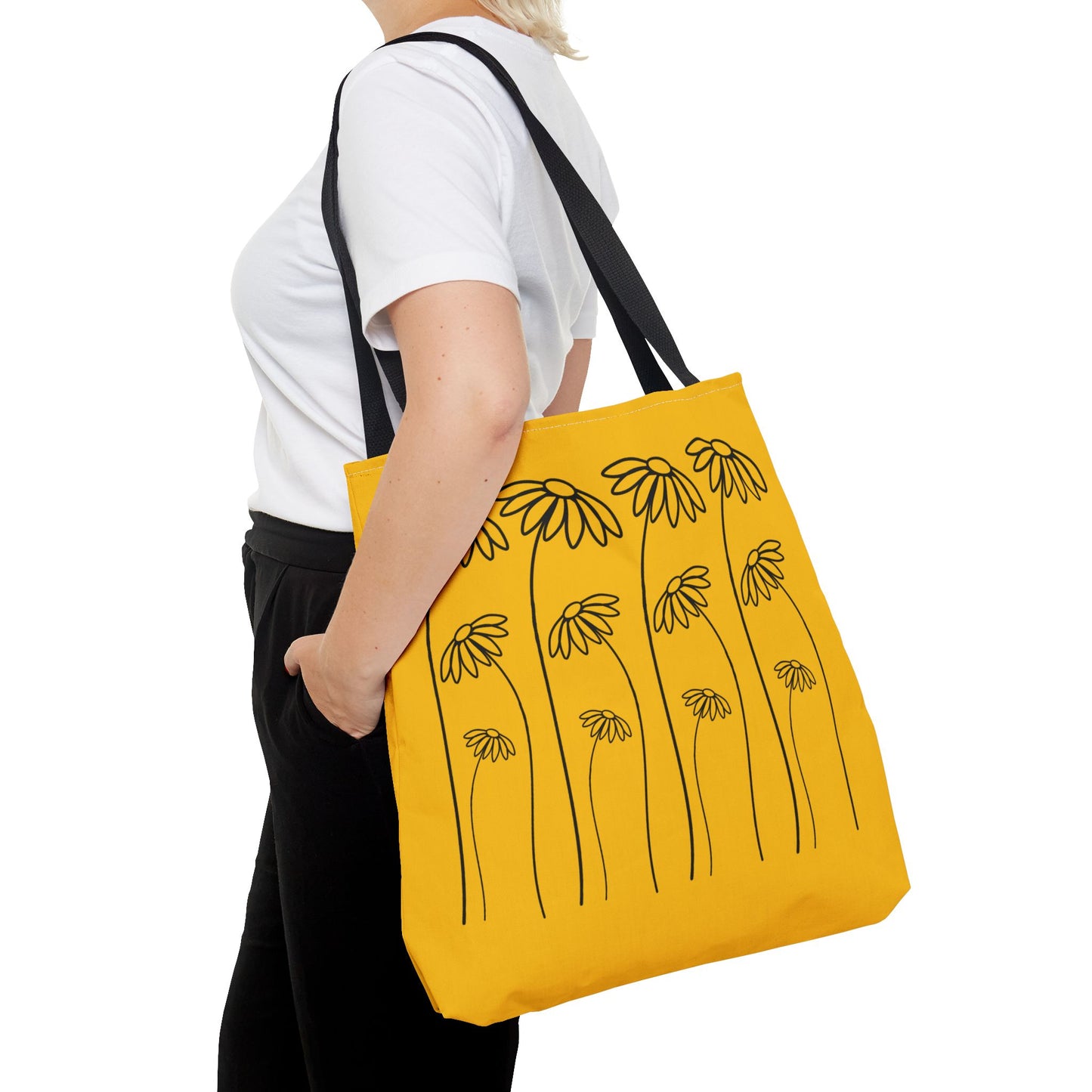 Yellow Flowers Tote Bag