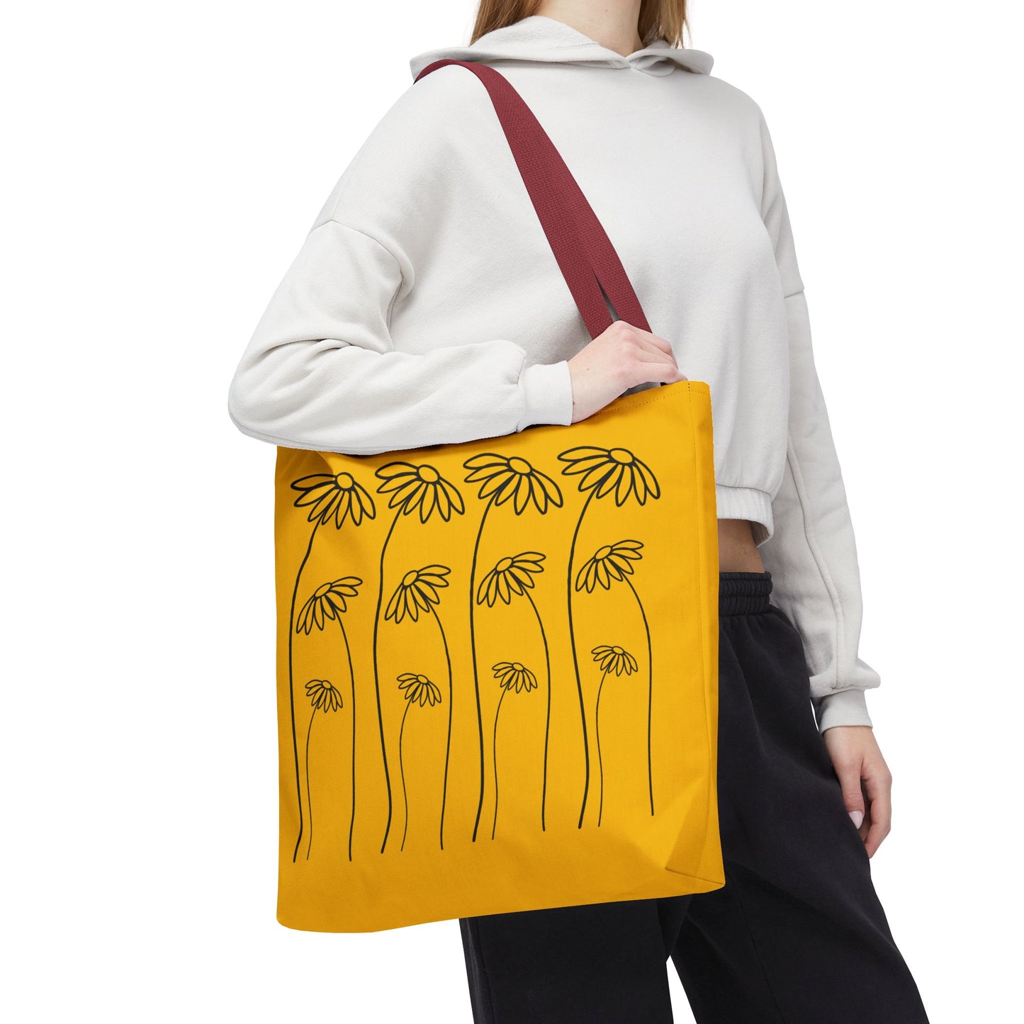 Yellow Flowers Tote Bag