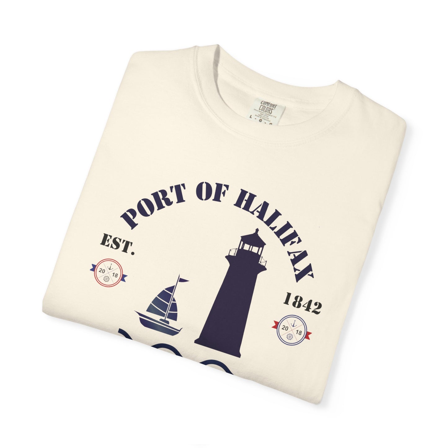 Navy Port Style Lighthouse T-Shirt.
