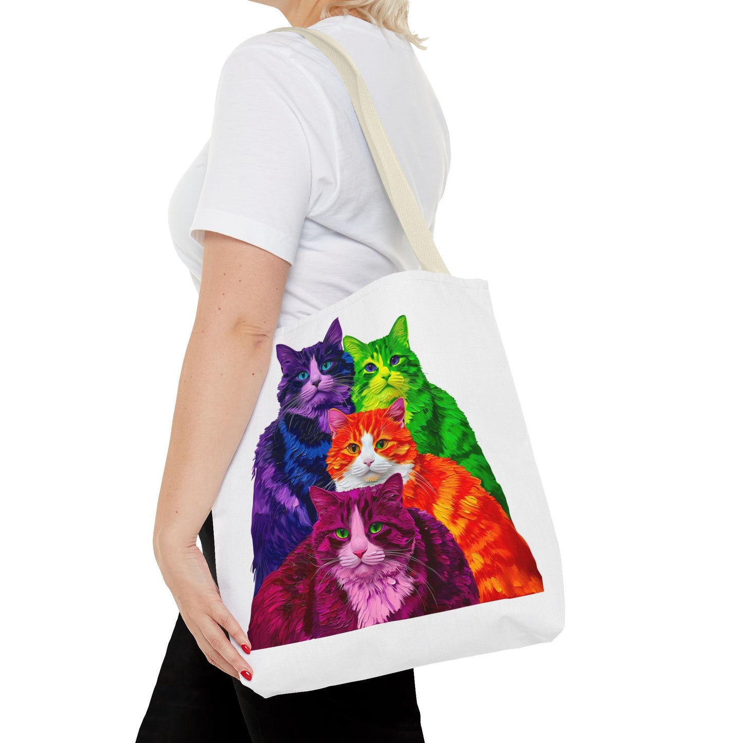 Vibrant Cat Tote Bag