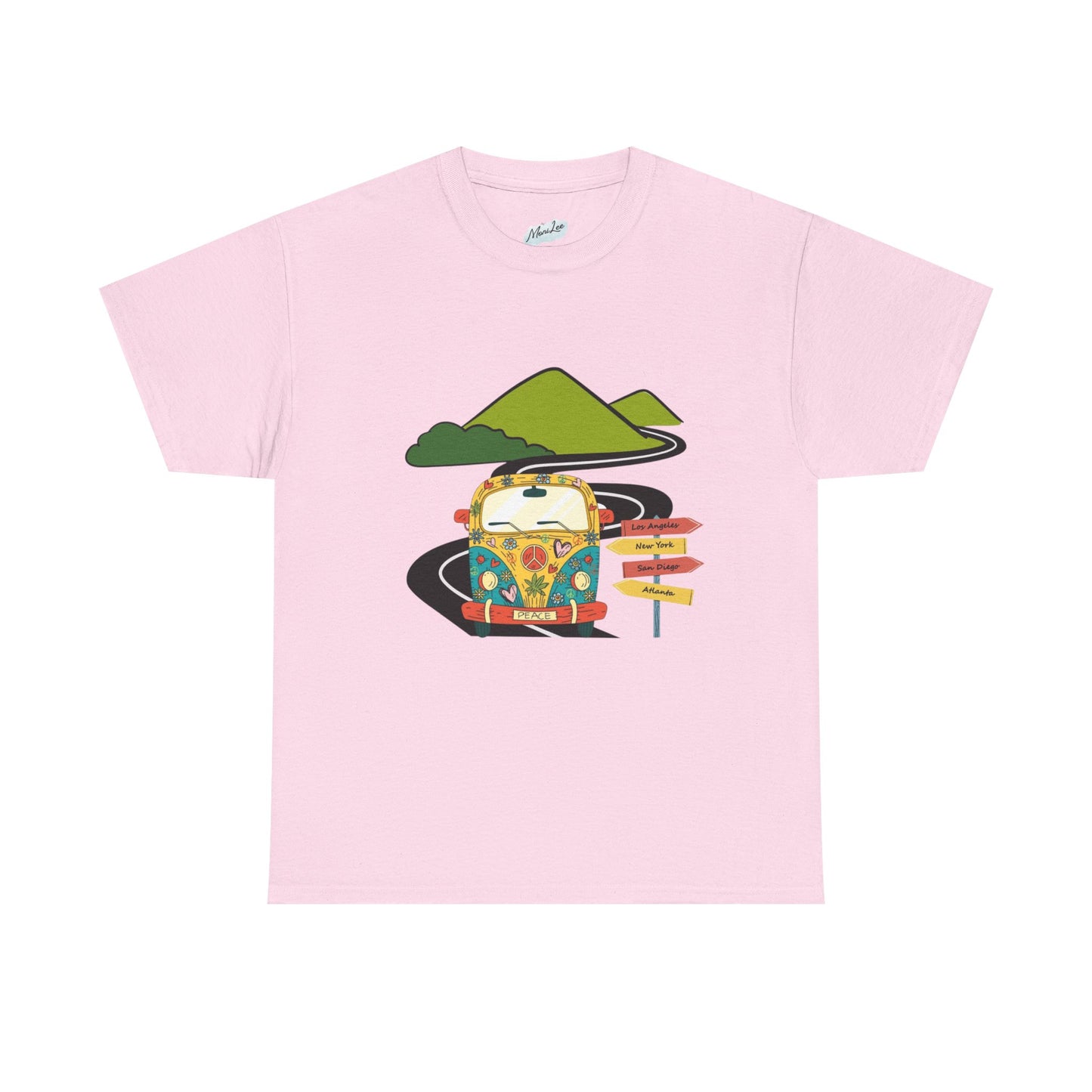 Kombi Road Trip Tee, Adventure Unisex T-Shirt, Wanderlust Cotton Shirt, On the Road Top, Retro Van Graphic Tee