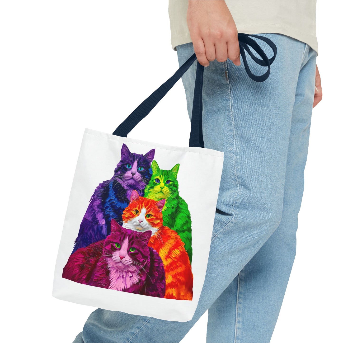 Vibrant Cat Tote Bag