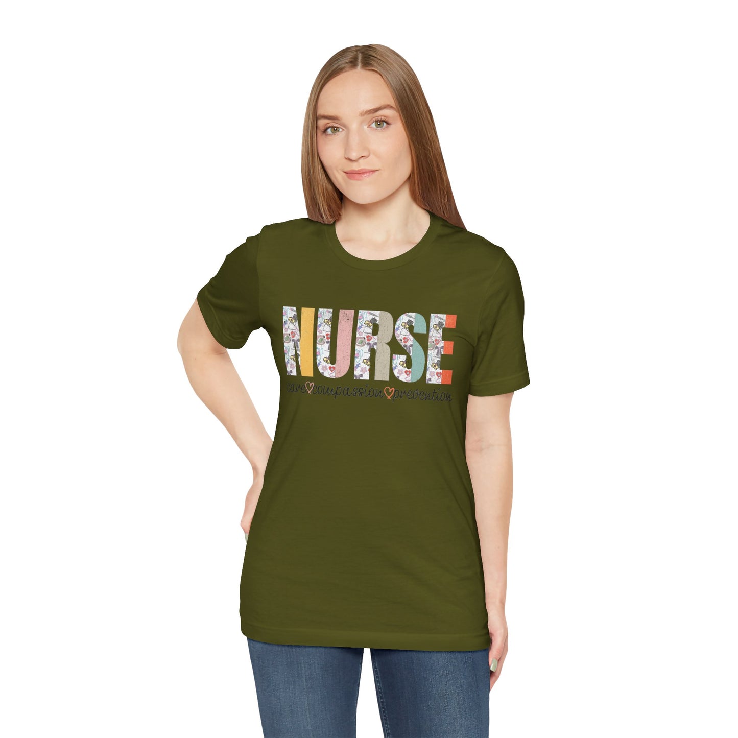 Nurse Tribute Tee, Nursing people Gift, Unisex Jersey T-Shirt. Proud Nurse.
