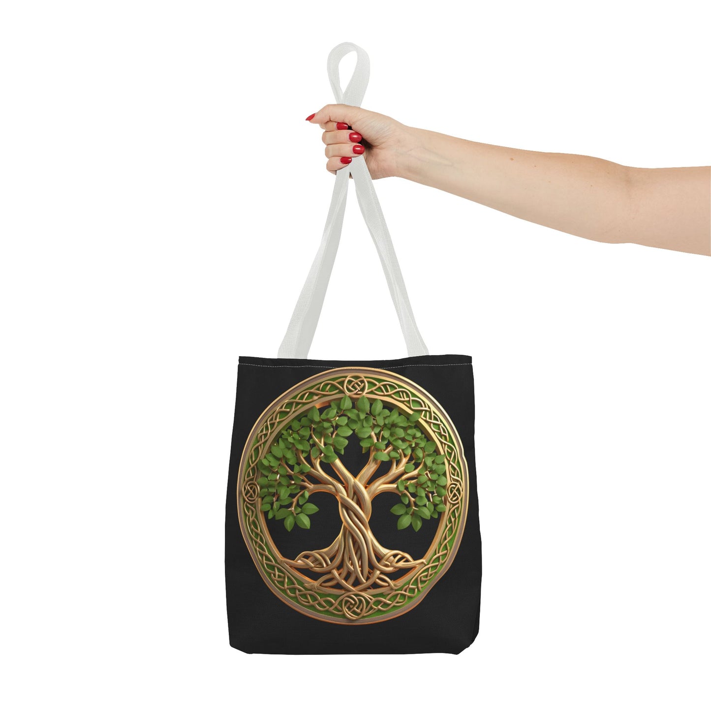 Life Tree Black Tote Bag