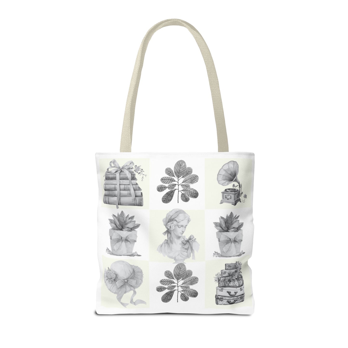 Chic vintage Botanical Tote Bag - Artistic Floral Design.