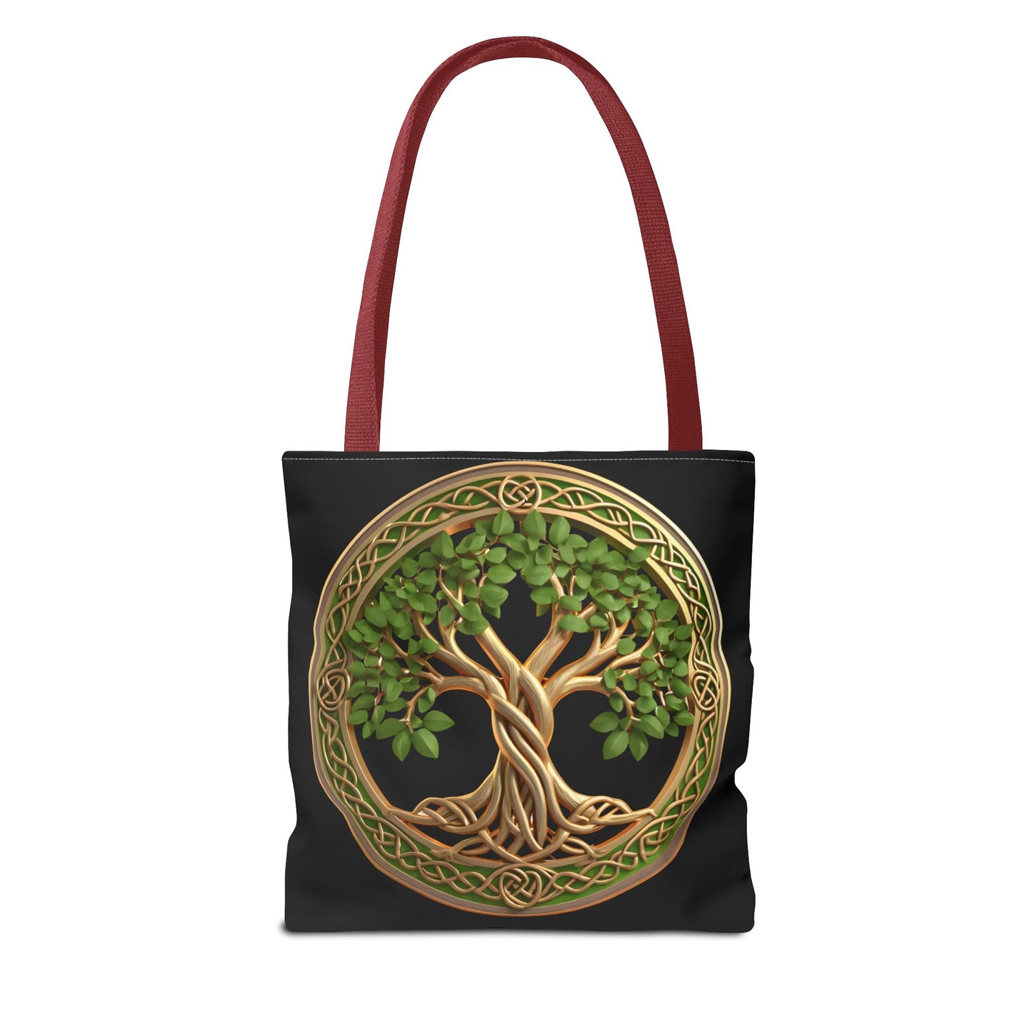 Life Tree Black Tote Bag