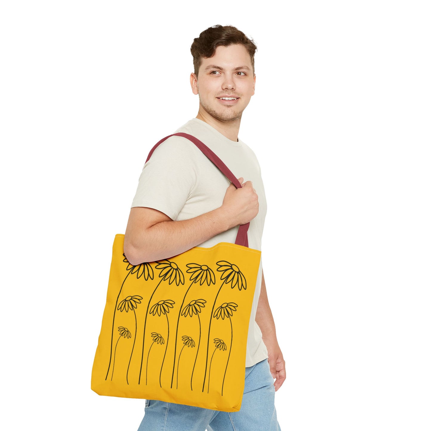 Yellow Flowers Tote Bag