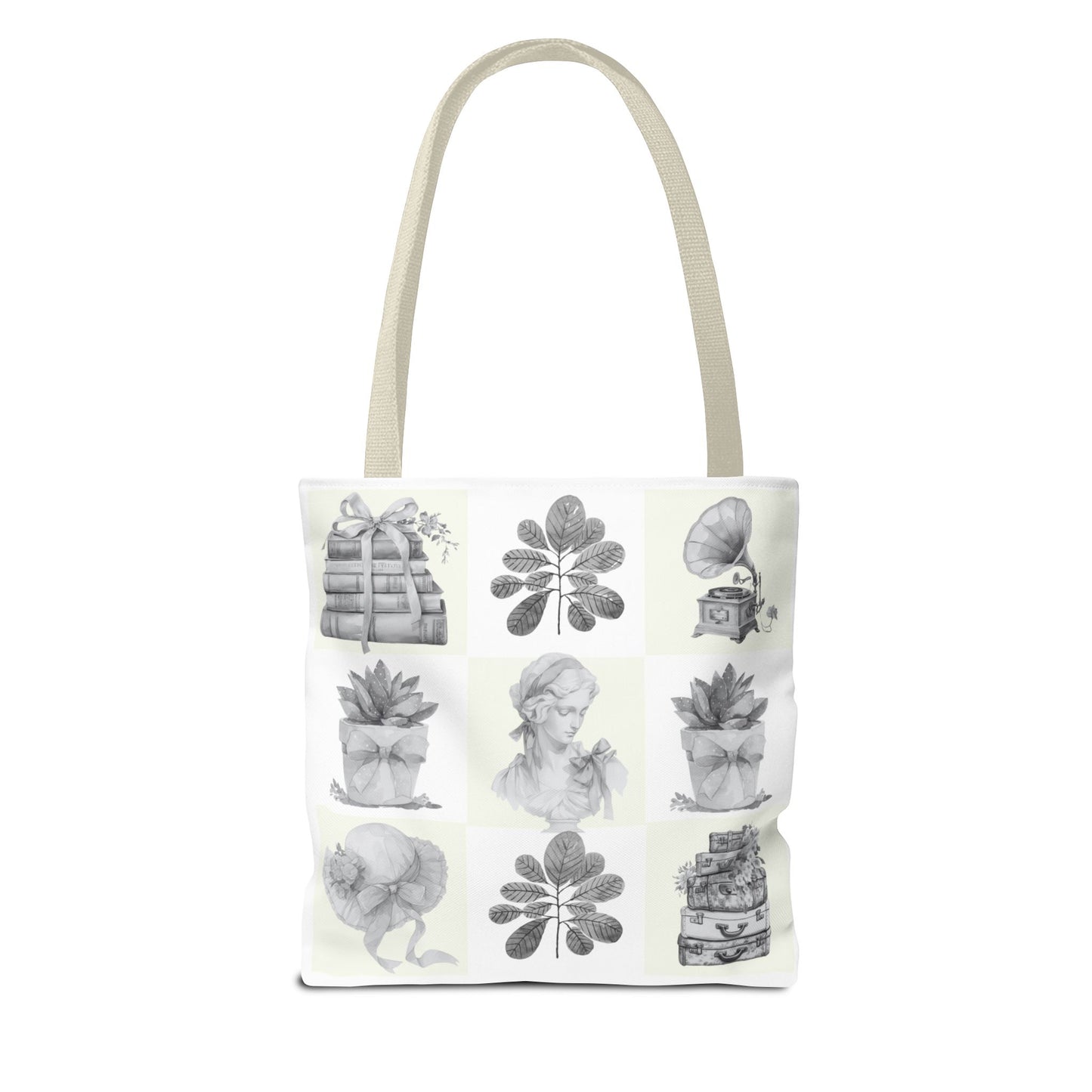 Chic vintage Botanical Tote Bag - Artistic Floral Design.