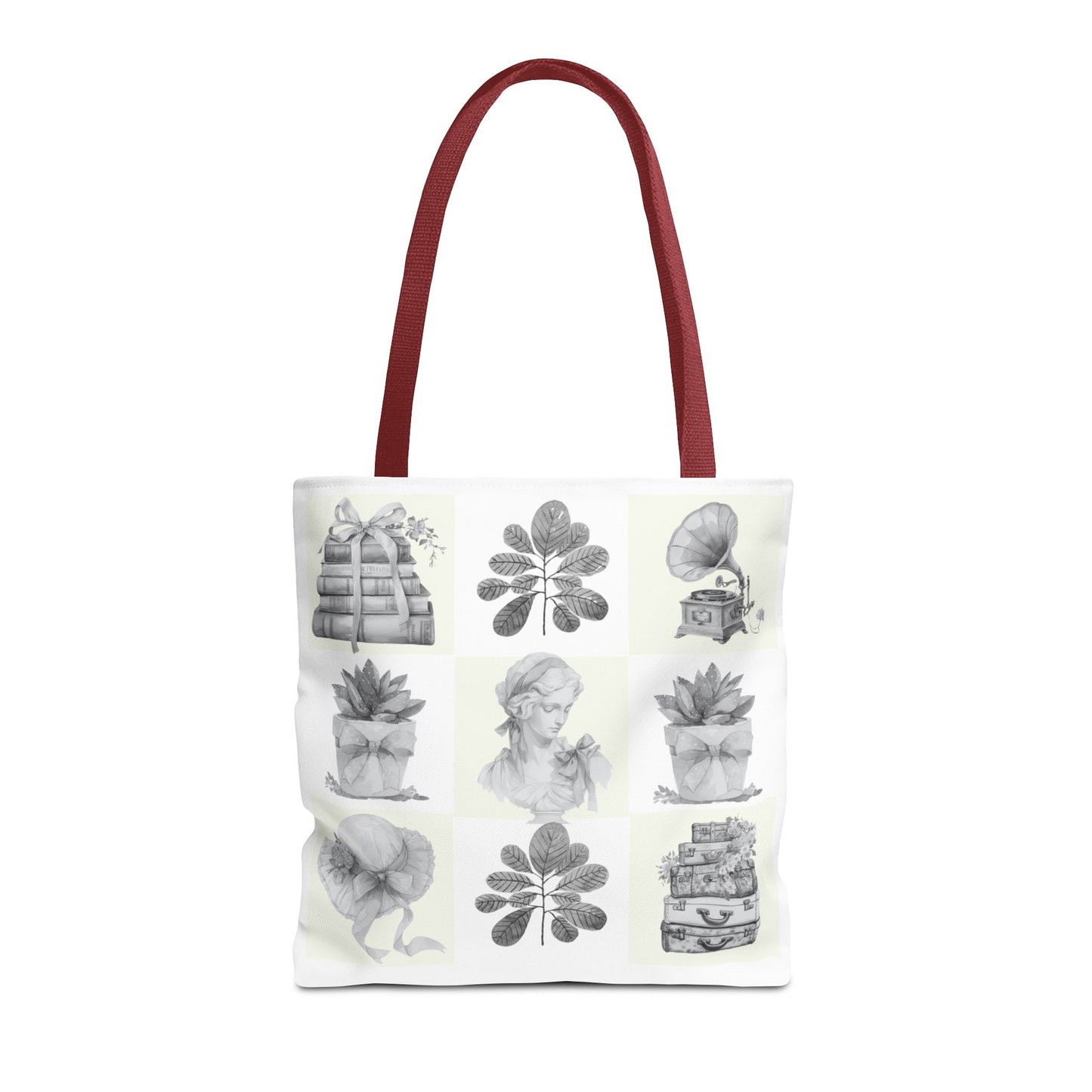 Chic vintage Botanical Tote Bag - Artistic Floral Design.