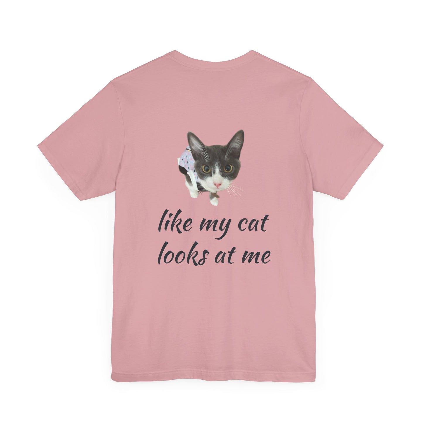 Funny Cans and Cat Unisex Tee, Men Women T-Shirt, Humorous Quote Top, Short Sleeve Shirt