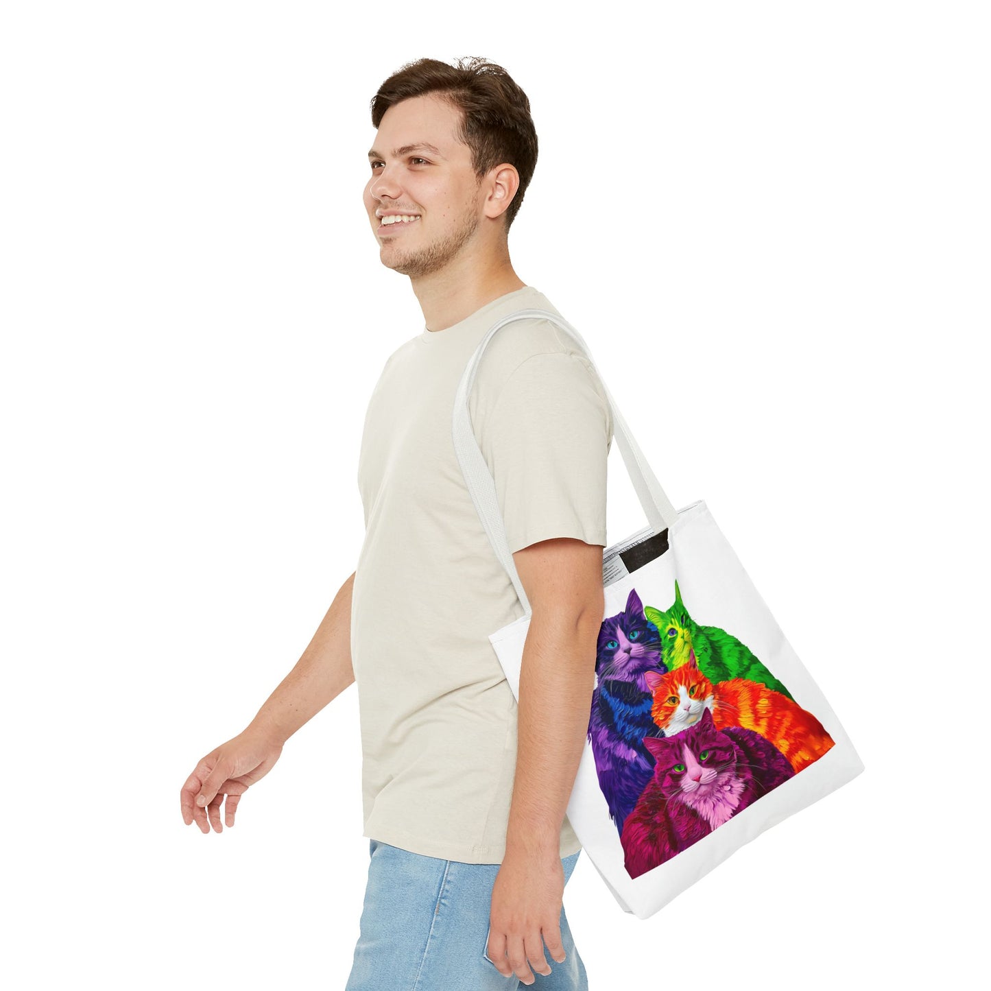 Vibrant Cat Tote Bag