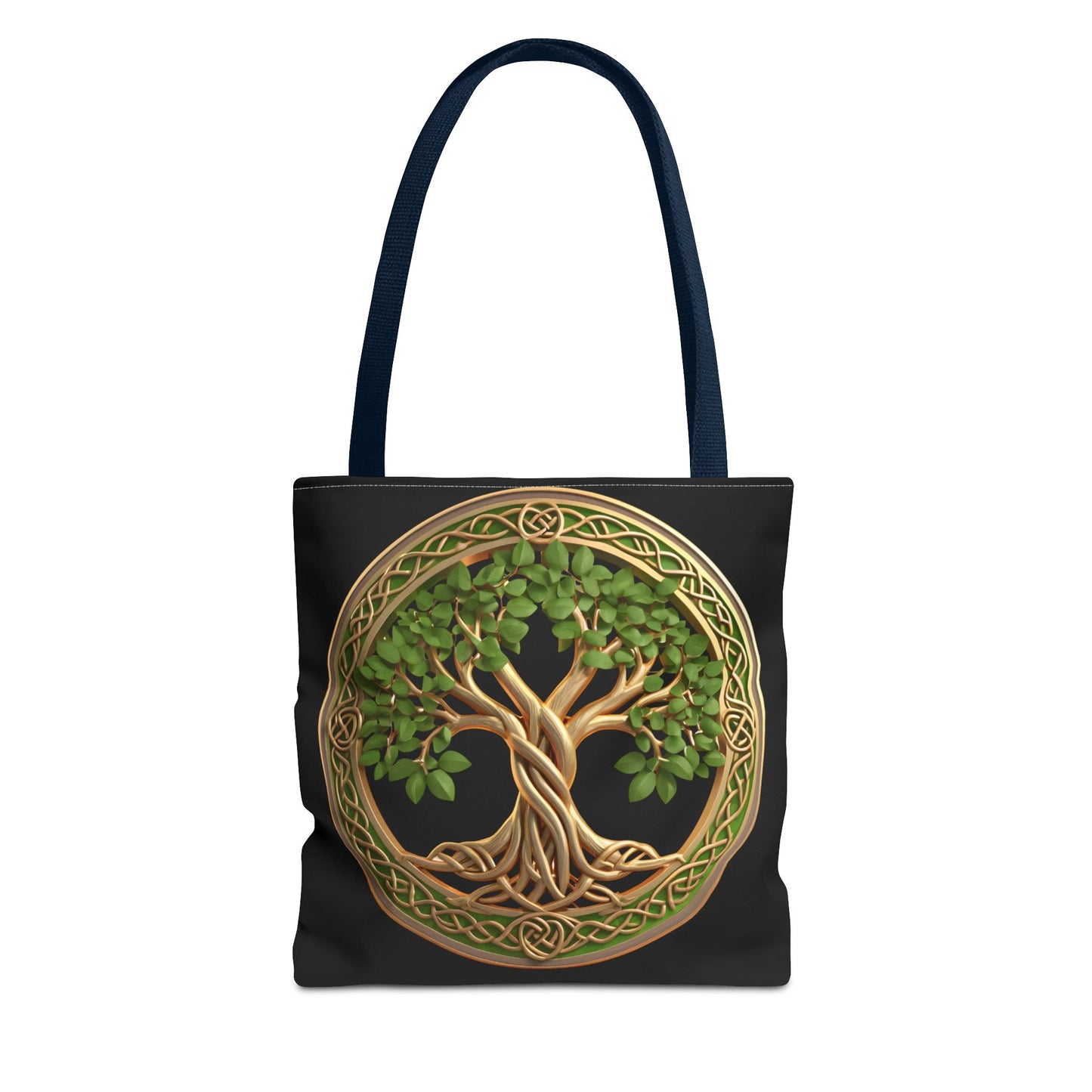 Life Tree Black Tote Bag