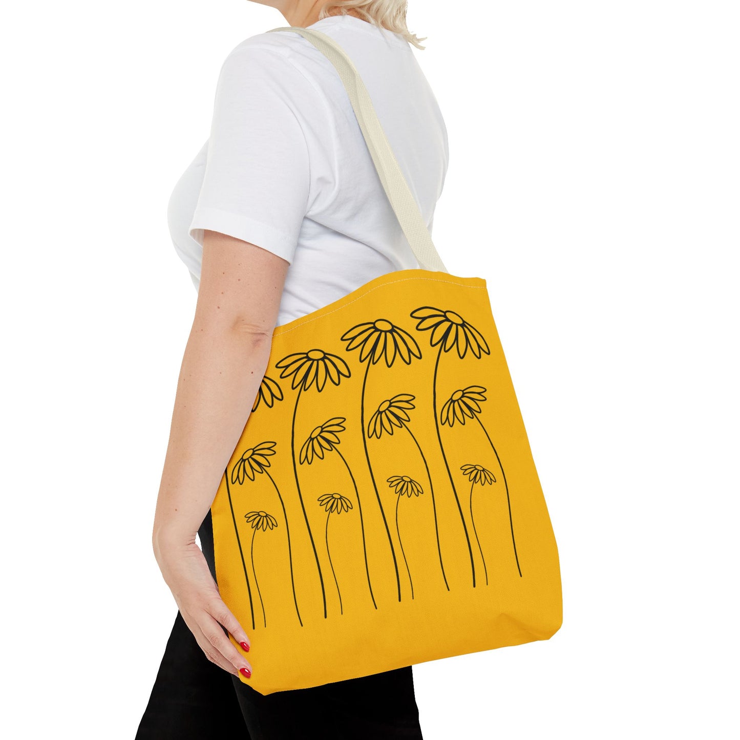 Yellow Flowers Tote Bag