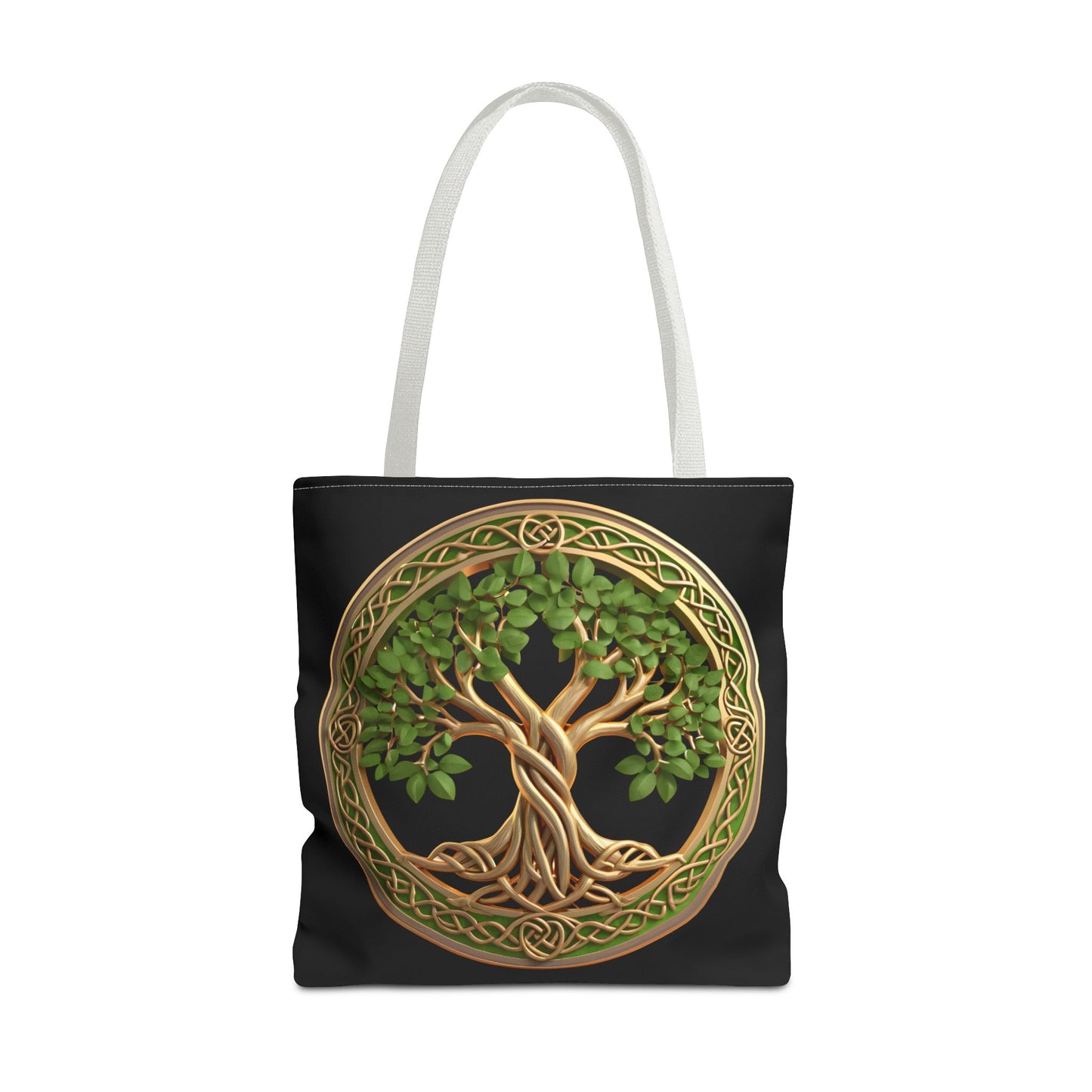 Life Tree Black Tote Bag