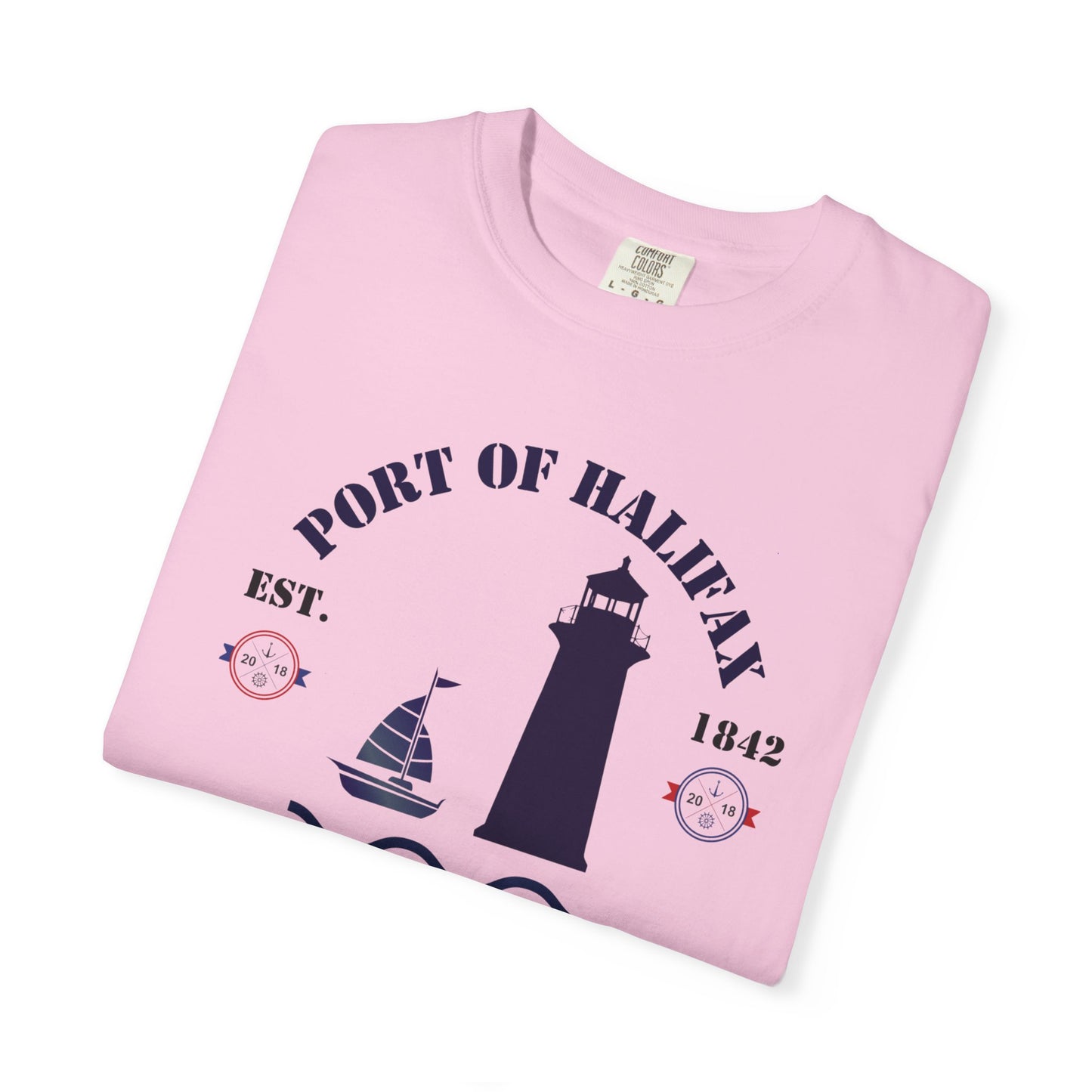 Navy Port Style Lighthouse T-Shirt.
