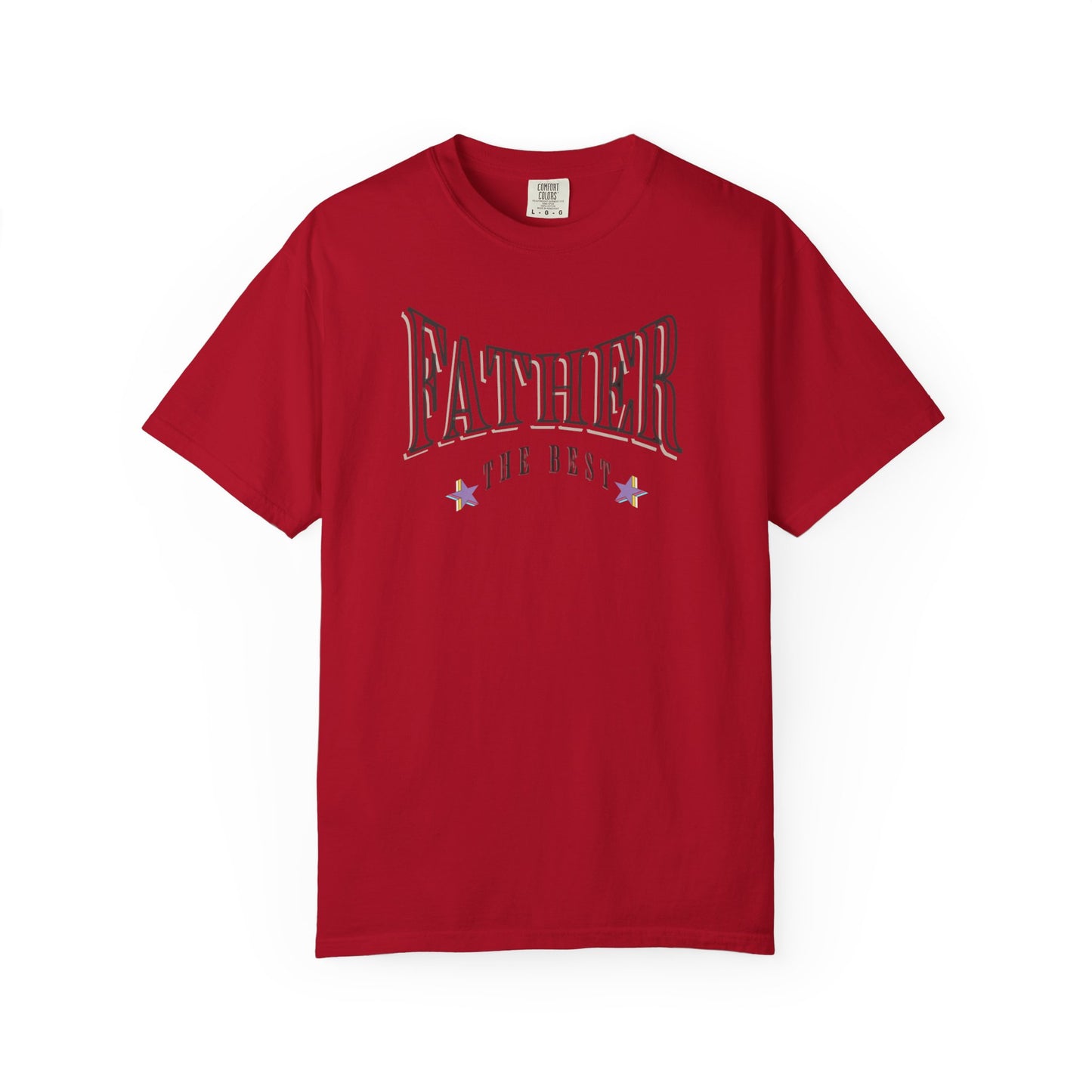 Father, "The Best" T-shirt - Unisex Garment-Dyed