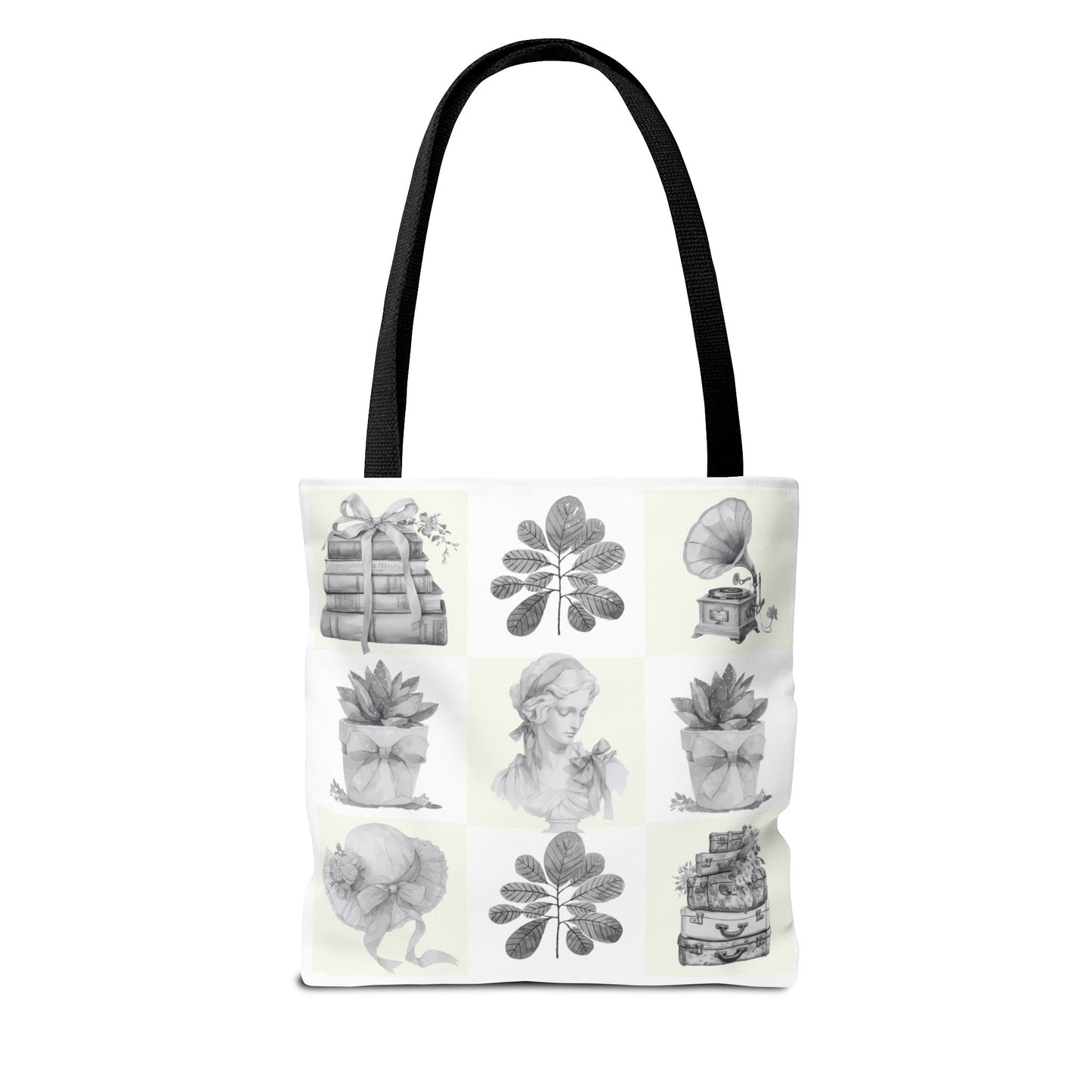Chic vintage Botanical Tote Bag - Artistic Floral Design.