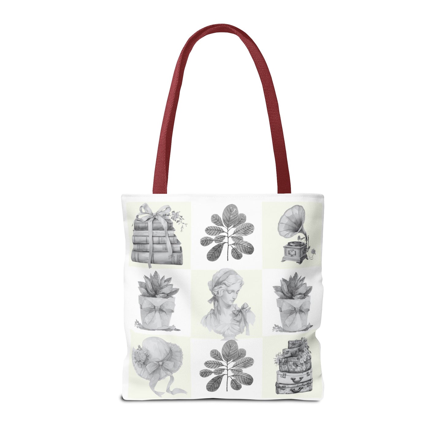 Chic vintage Botanical Tote Bag - Artistic Floral Design.