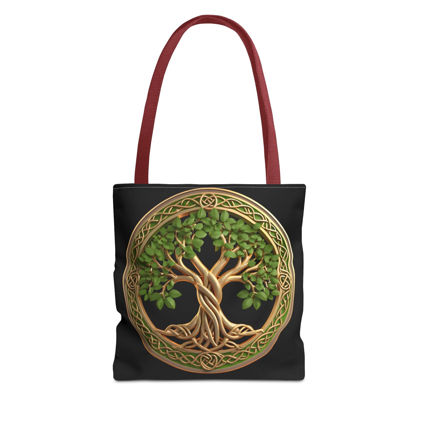 Life Tree Black Tote Bag
