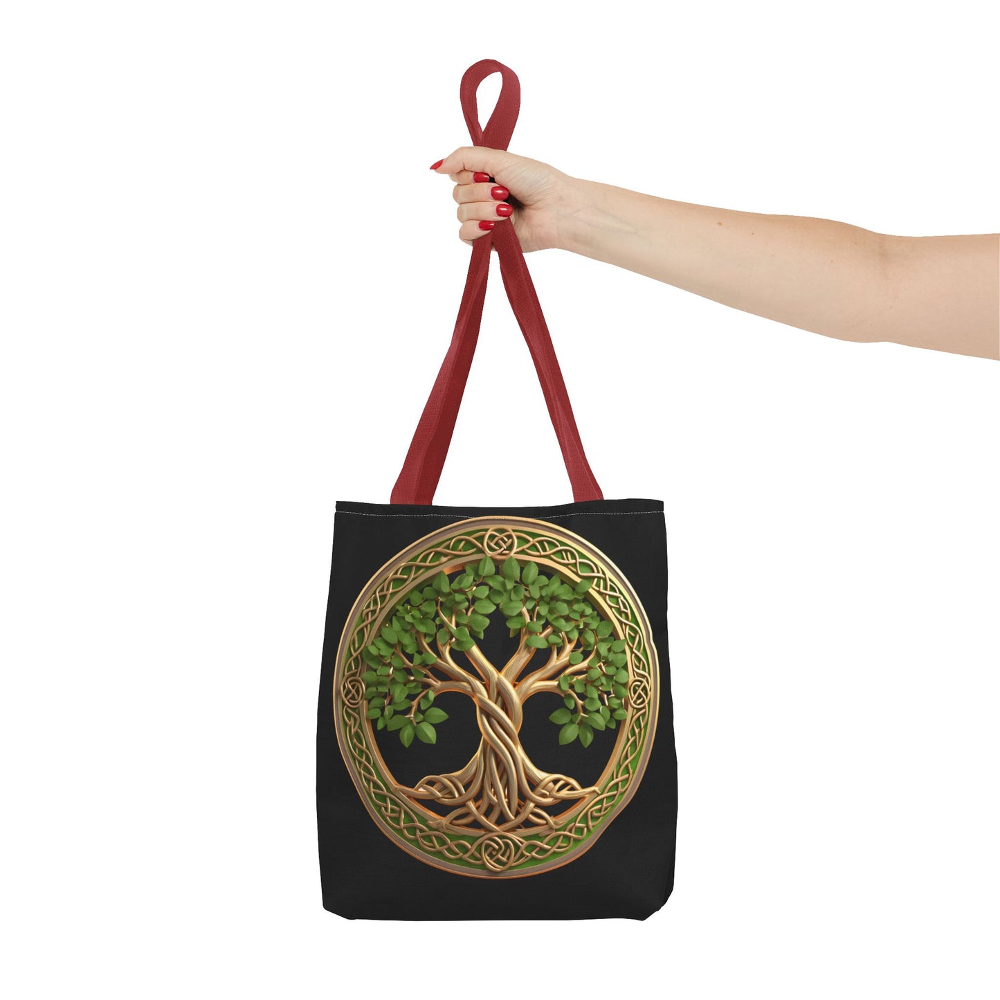 Life Tree Black Tote Bag