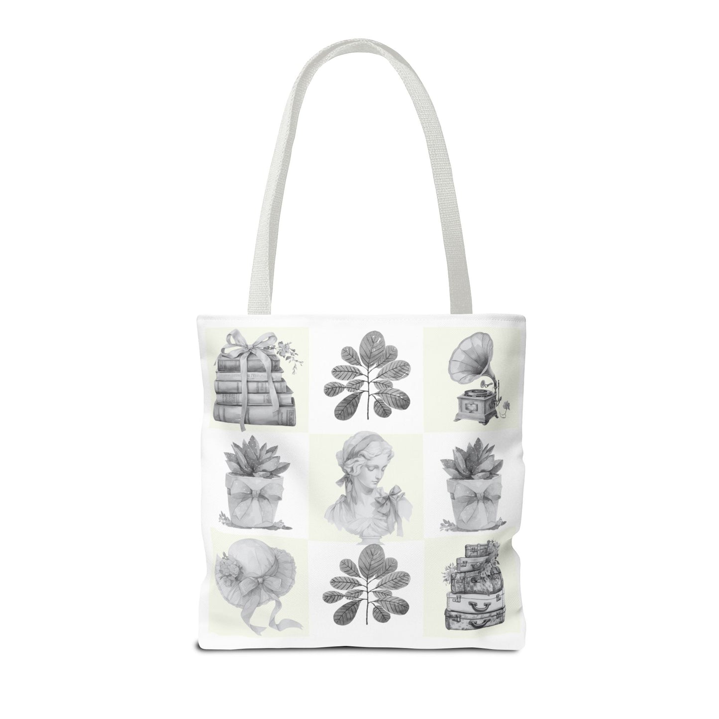 Chic vintage Botanical Tote Bag - Artistic Floral Design.