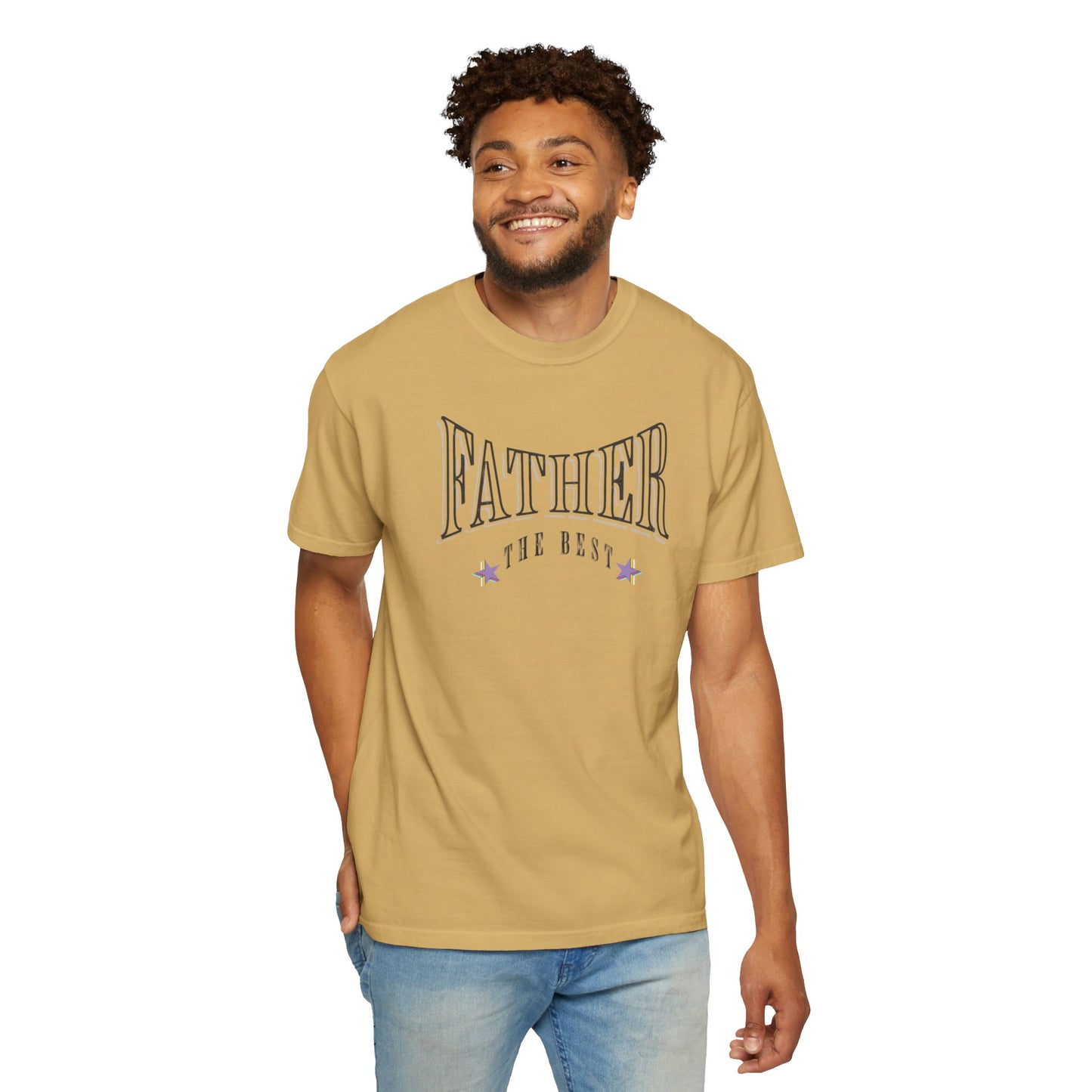 Father, "The Best" T-shirt - Unisex Garment-Dyed