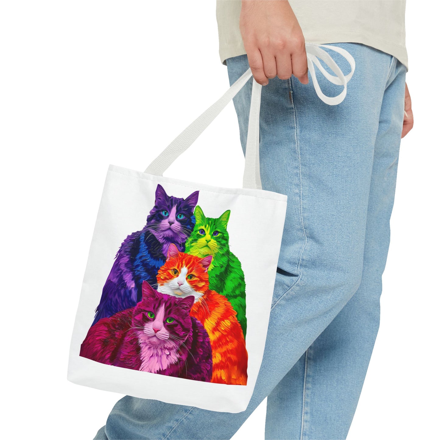 Vibrant Cat Tote Bag