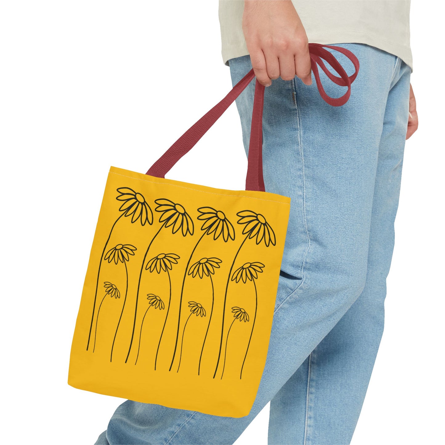Yellow Flowers Tote Bag