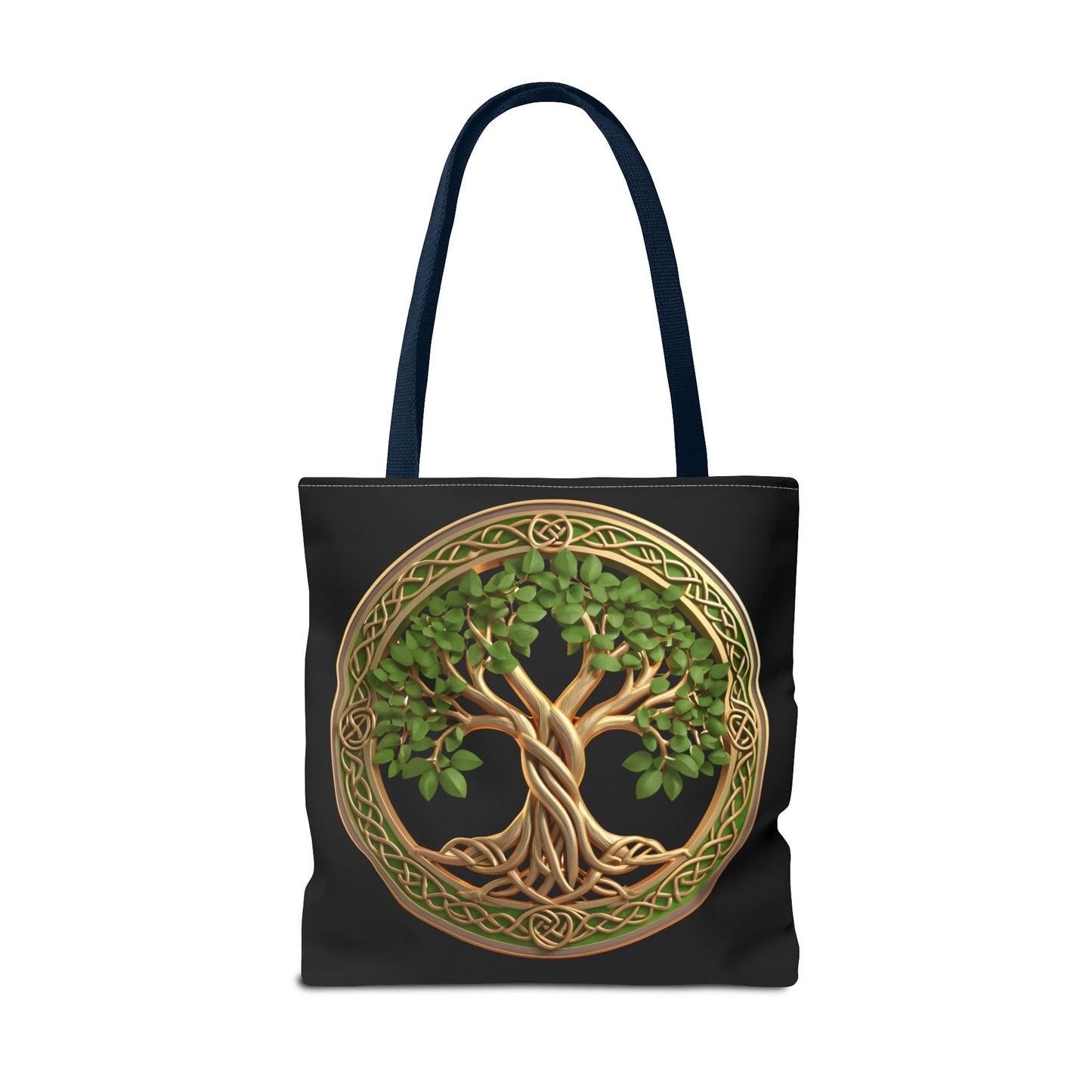 Life Tree Black Tote Bag