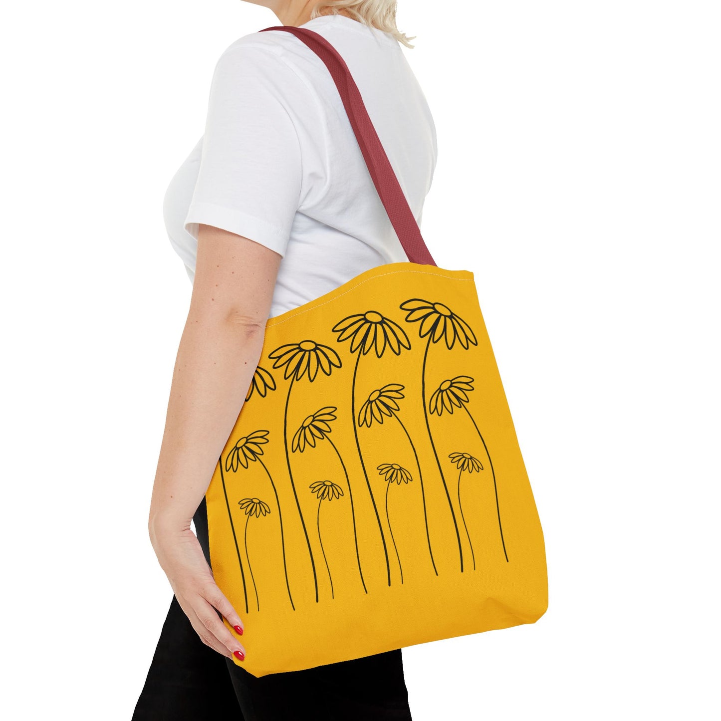 Yellow Flowers Tote Bag