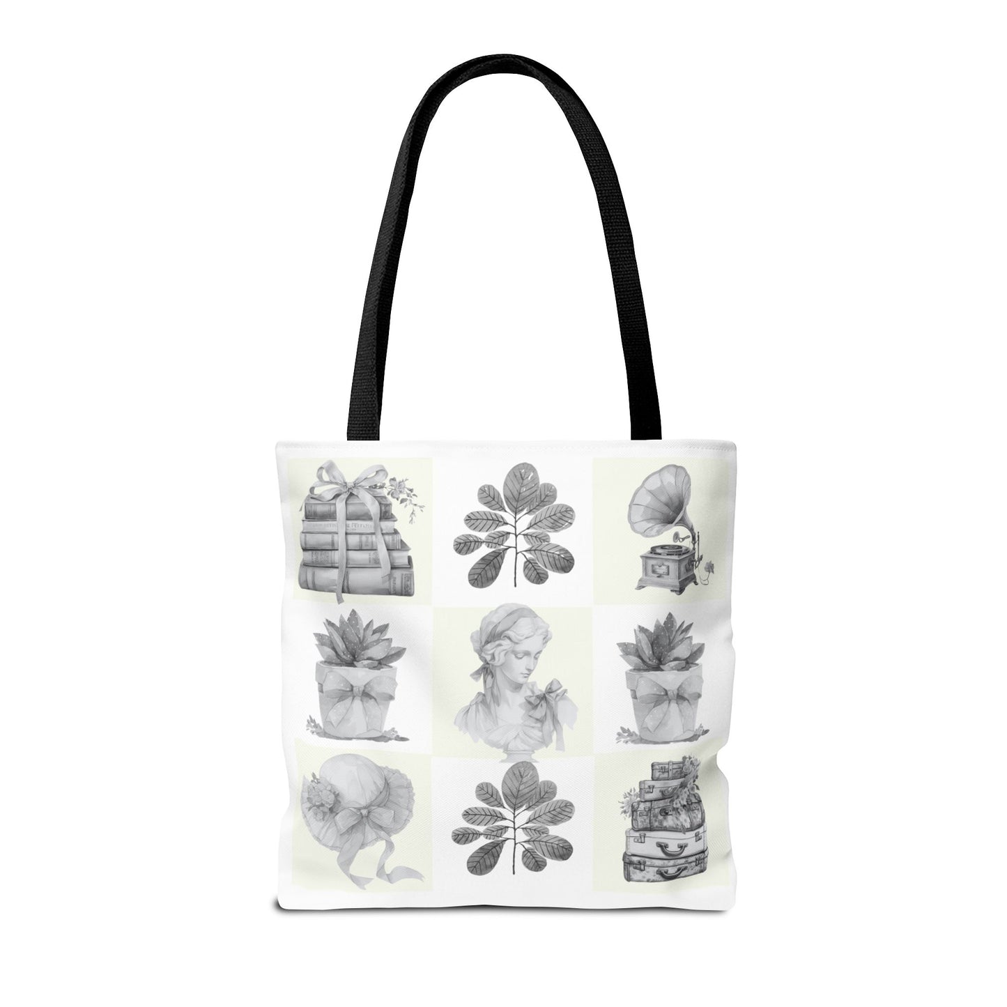 Chic vintage Botanical Tote Bag - Artistic Floral Design.