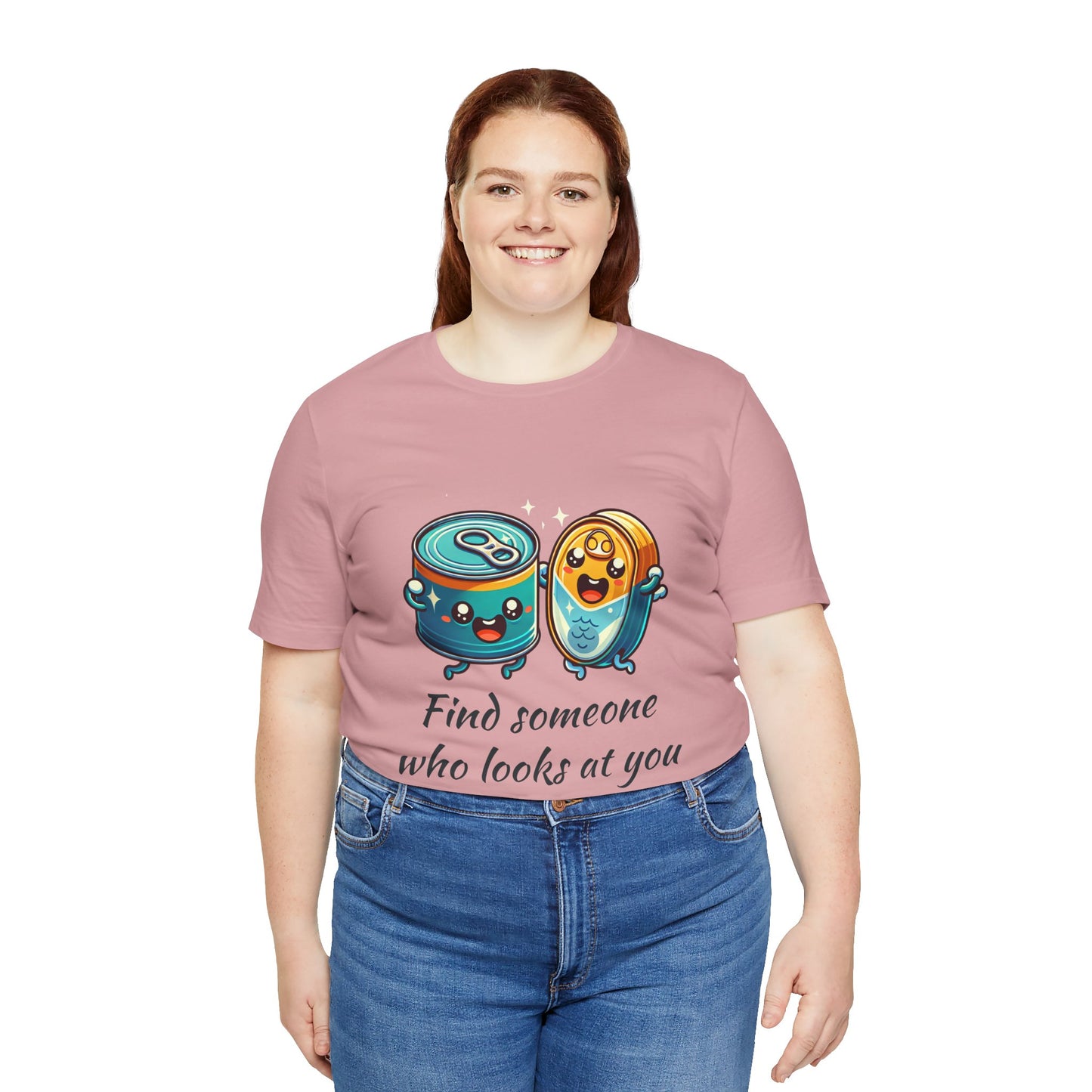Funny Cans and Cat Unisex Tee, Men Women T-Shirt, Humorous Quote Top, Short Sleeve Shirt