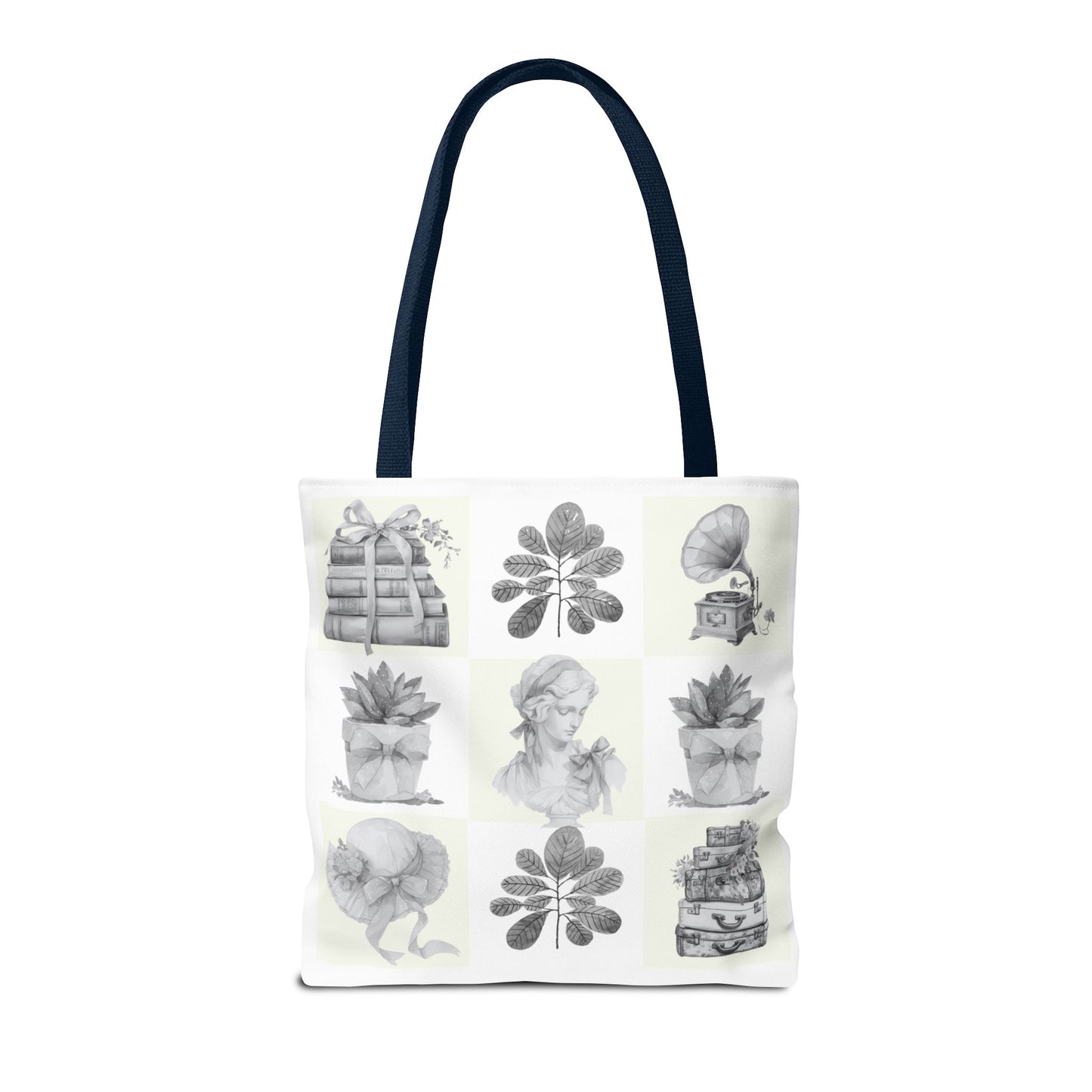 Chic vintage Botanical Tote Bag - Artistic Floral Design.