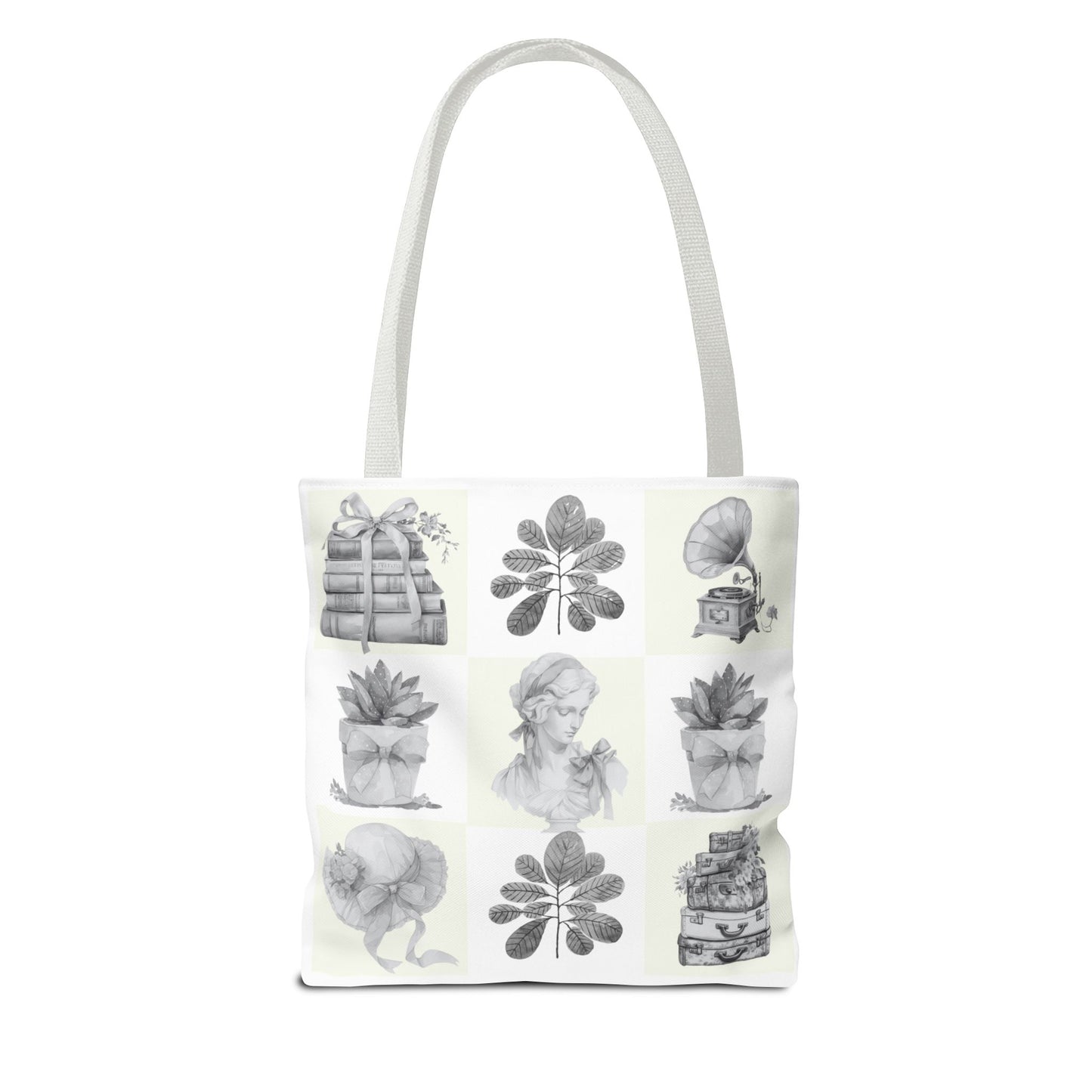 Chic vintage Botanical Tote Bag - Artistic Floral Design.