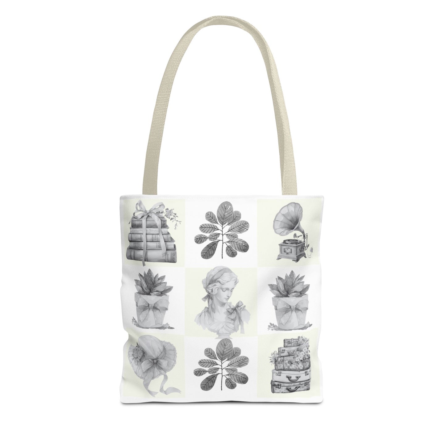 Chic vintage Botanical Tote Bag - Artistic Floral Design.