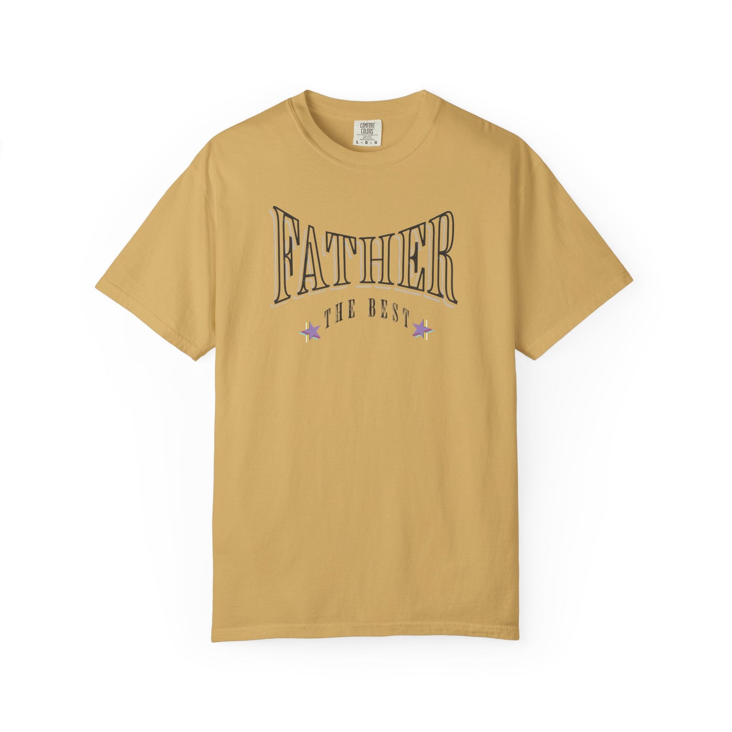 Father, "The Best" T-shirt - Unisex Garment-Dyed