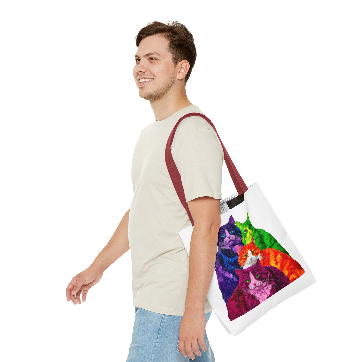 Vibrant Cat Tote Bag