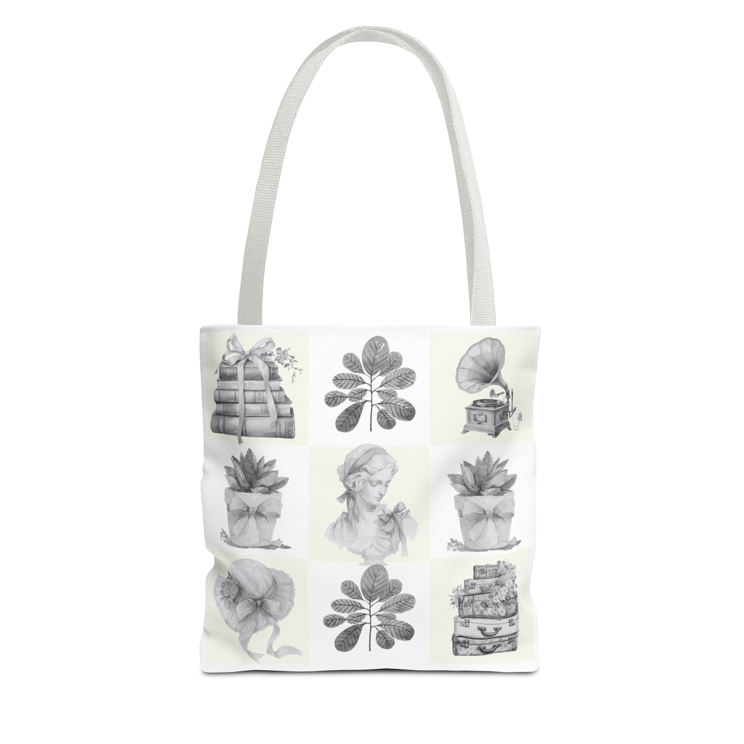 Chic vintage Botanical Tote Bag - Artistic Floral Design.