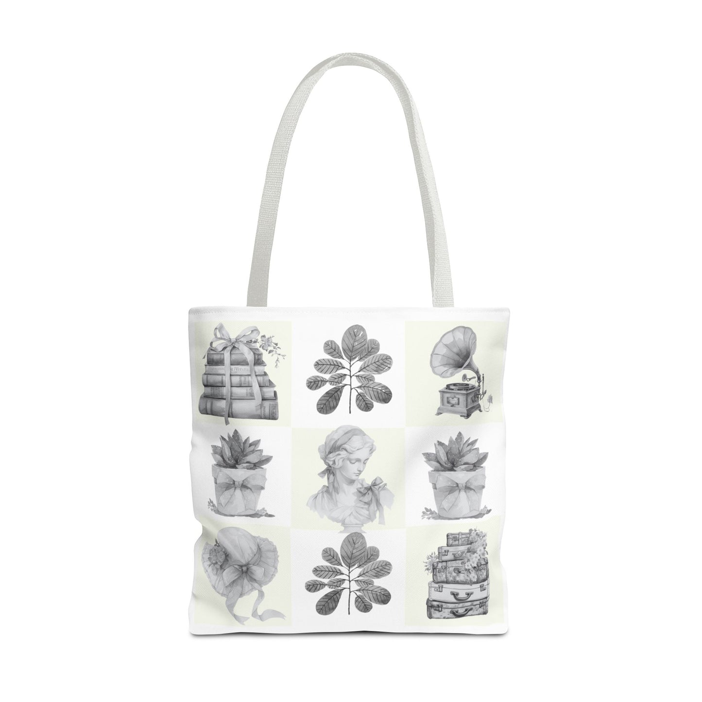 Chic vintage Botanical Tote Bag - Artistic Floral Design.