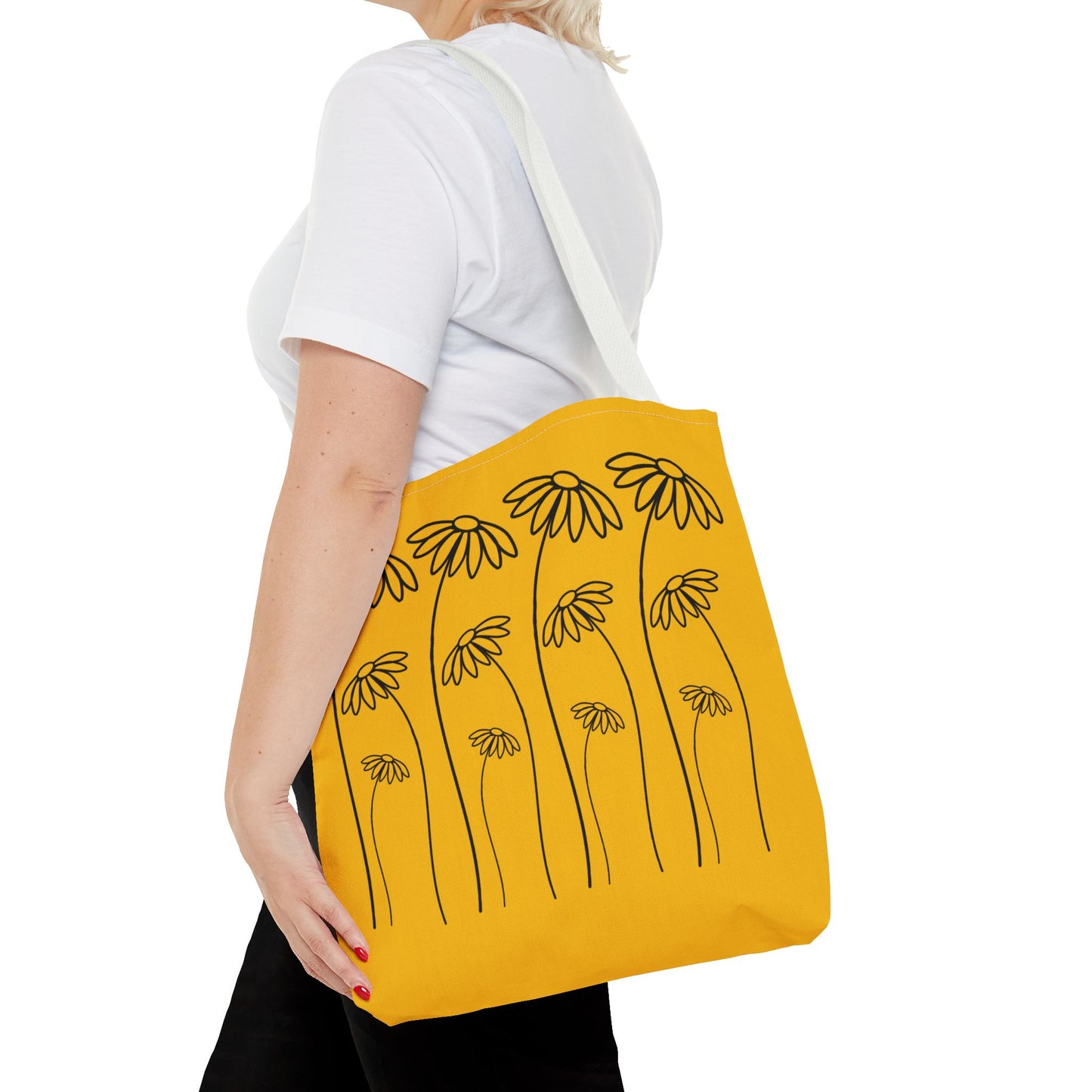 Yellow Flowers Tote Bag