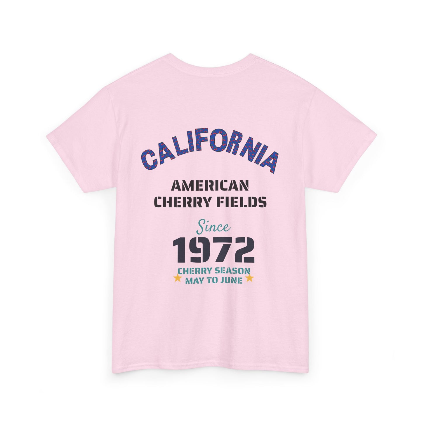 California cherry Season Unisex Tee, Cotton T-shirt, Summer Harvest Graphic Top.