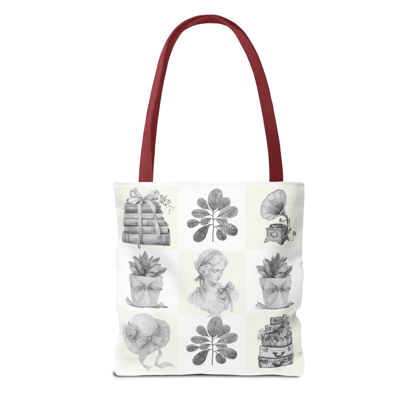 Chic vintage Botanical Tote Bag - Artistic Floral Design.