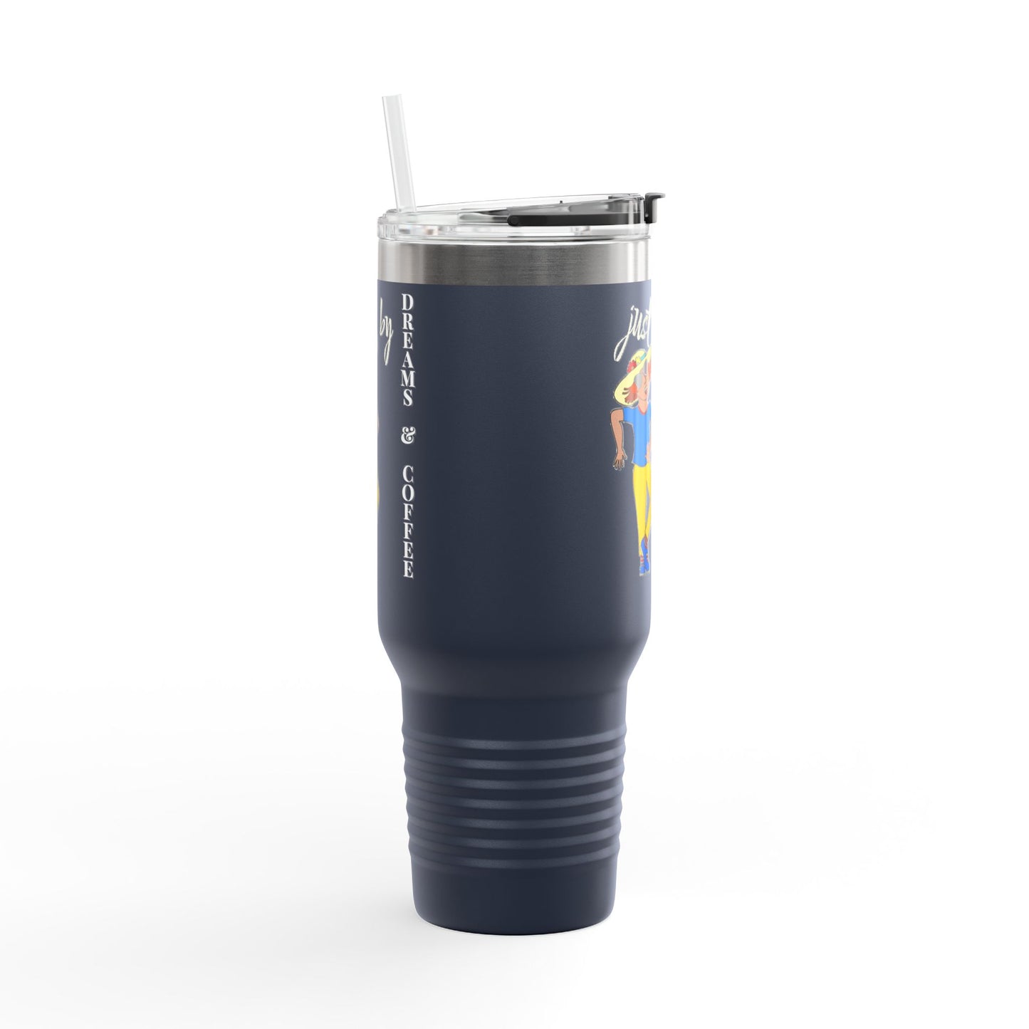 Red Hair Girl Large Travel Mug